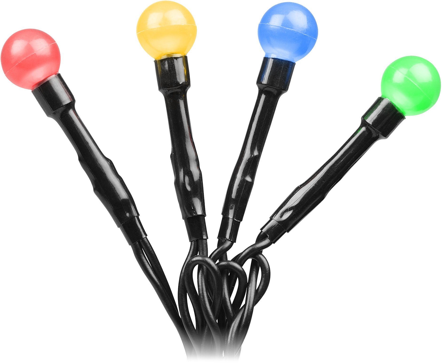 KONSTSMIDE LED-Lichterkette, 80-flammig, bunte LED Globelichterkette, Dioden, Dioden 80 runde