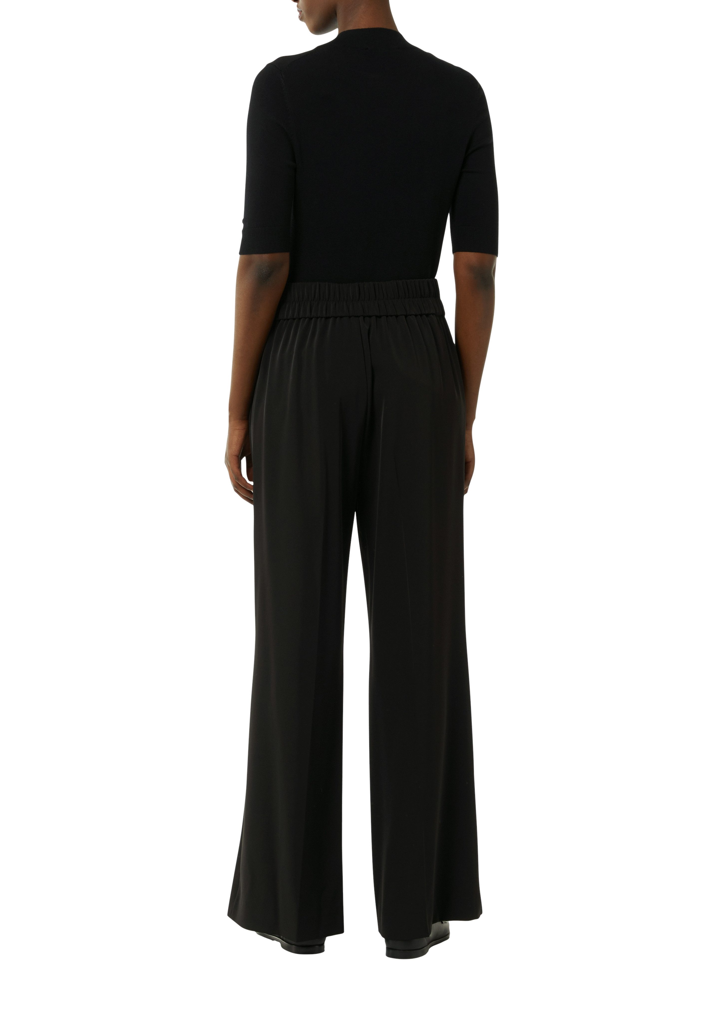 comma Jogger Pants mit weitem Bein, Sommerhose