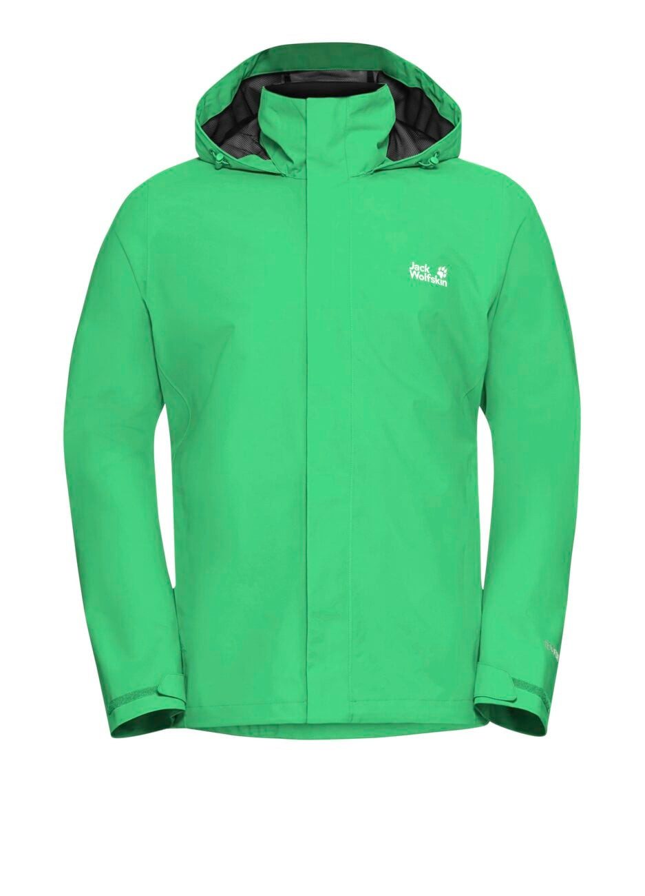Jack Wolfskin Regenjacke Trailtime 2-Lagen (wasserdicht, atmungsaktiv) 2026 lizard grün Herren