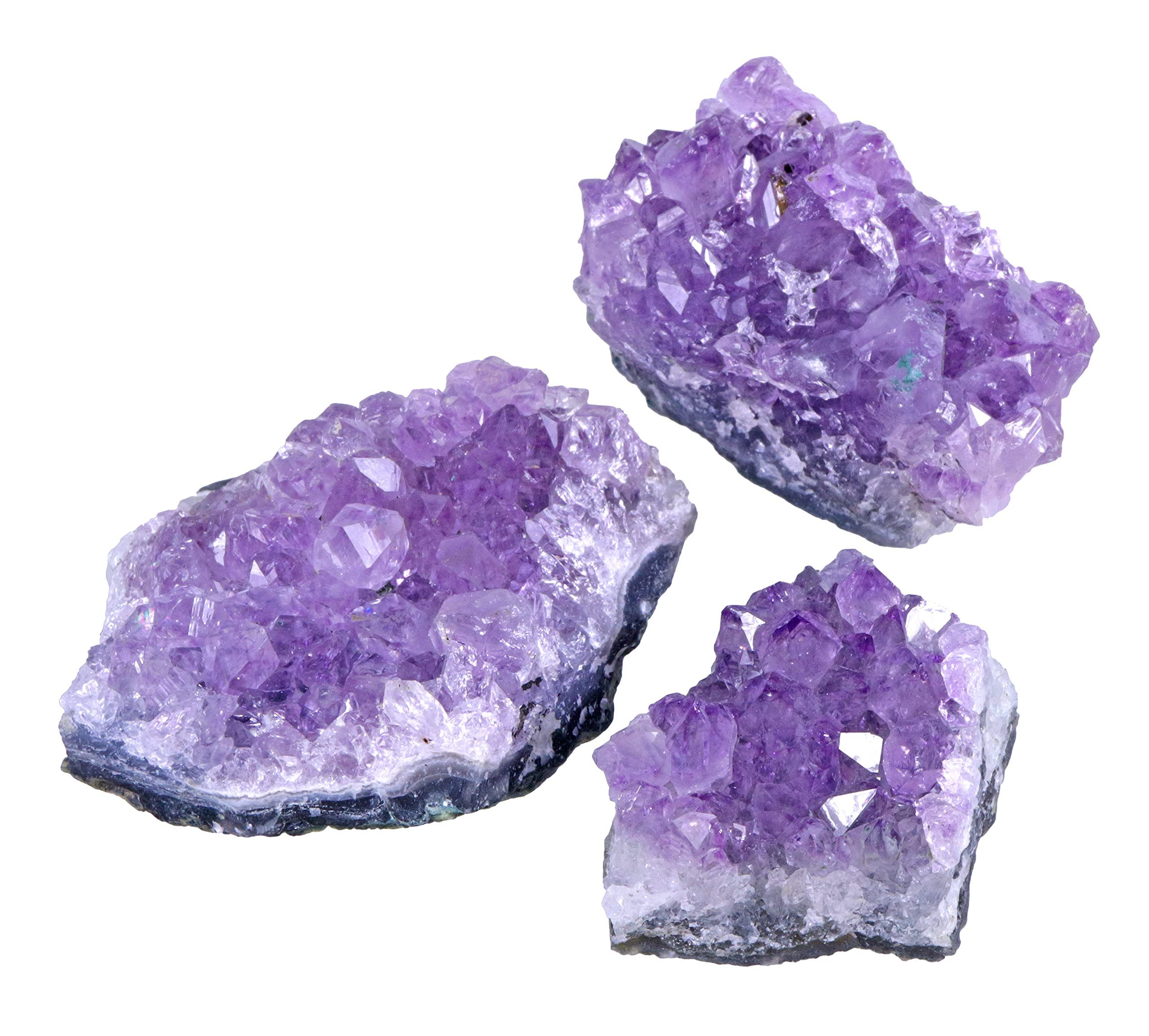 Lebensquelle Plus Edelstein Amethyst Kristalle Drusenstücke, (3-St)
