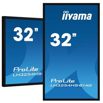 Iiyama 80.0cm (31,5) LH3254HS-B1AG 16:9 3xHDMI+DVI+DP IPS retail TFT-Monitor (1920 x 1080 px, Full HD, 8 ms Reaktionszeit, IPS, Wi-Fi, Lautsprecher)