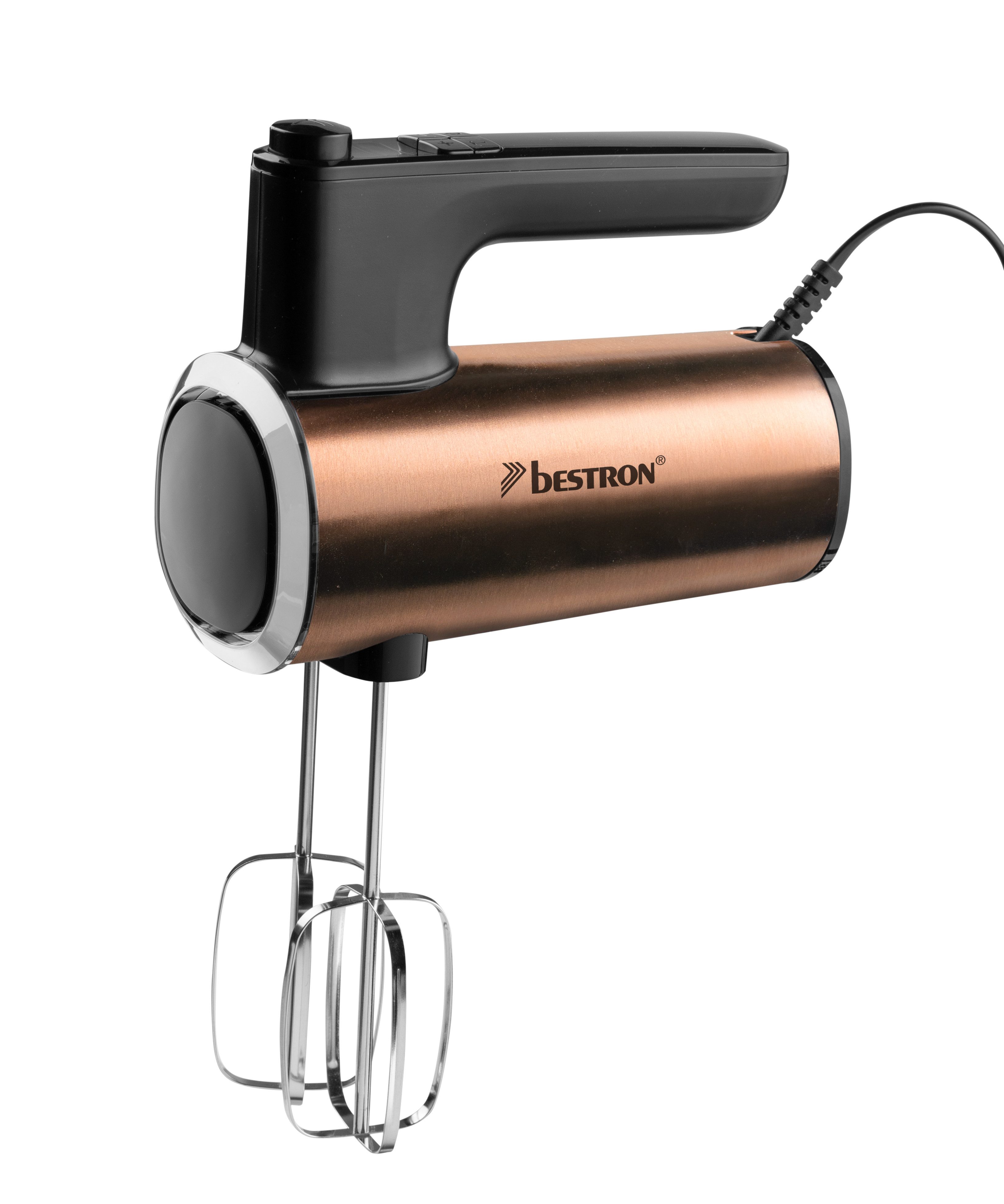 bestron Handmixer AHMD100, 400 W, Digital-Timer, 6 Stufen & Turbofunktion, Handrührgerät, Handmixgerät