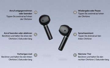 AUKEY EP-T29 Bluetooth-Kopfhörer (Voice Assistant, Bluetooth, 13mm Treiber, Touch-Control, IPX6, 20h Akku, USB-C)