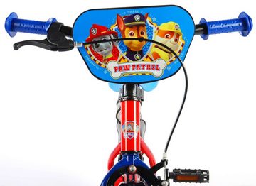 LeNoSa Kinderfahrrad PAW PATROL • Jungen Fahrrad 12 / 16 Zoll (Rot- Blau), 1 Gang, Handbremse & Rücktrittbremse