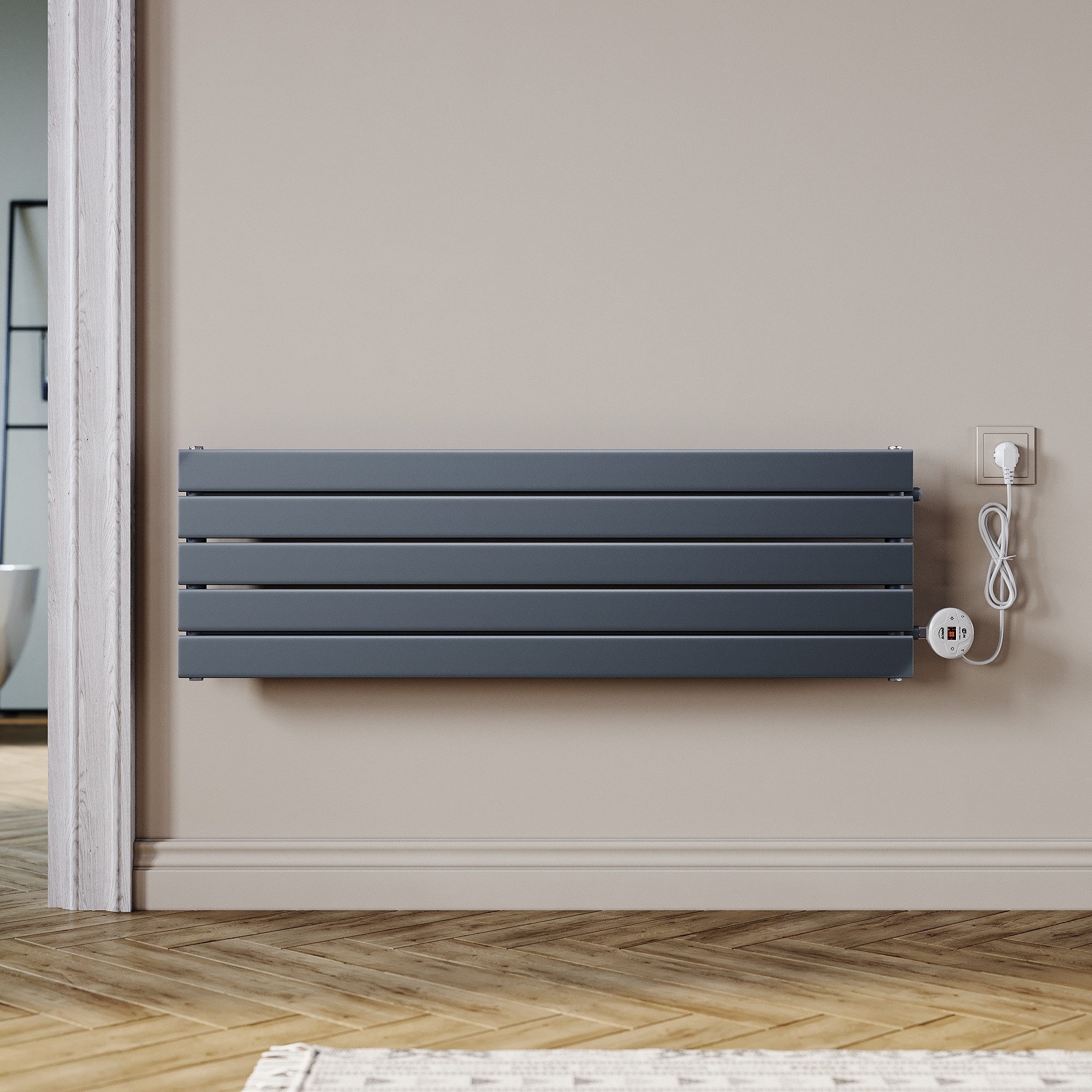 SONNI Elektro-Heizkörper Elektro-Heizkörper mit WiFi-Fernbedienung,Temperaturregelung:400W/800W