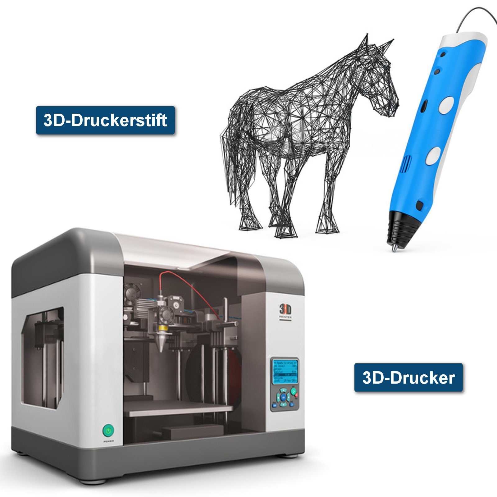 1kg Transparent PETG Drucker 3D 3D-Drucker-Stift, Midori 1,75mm Filament PLA