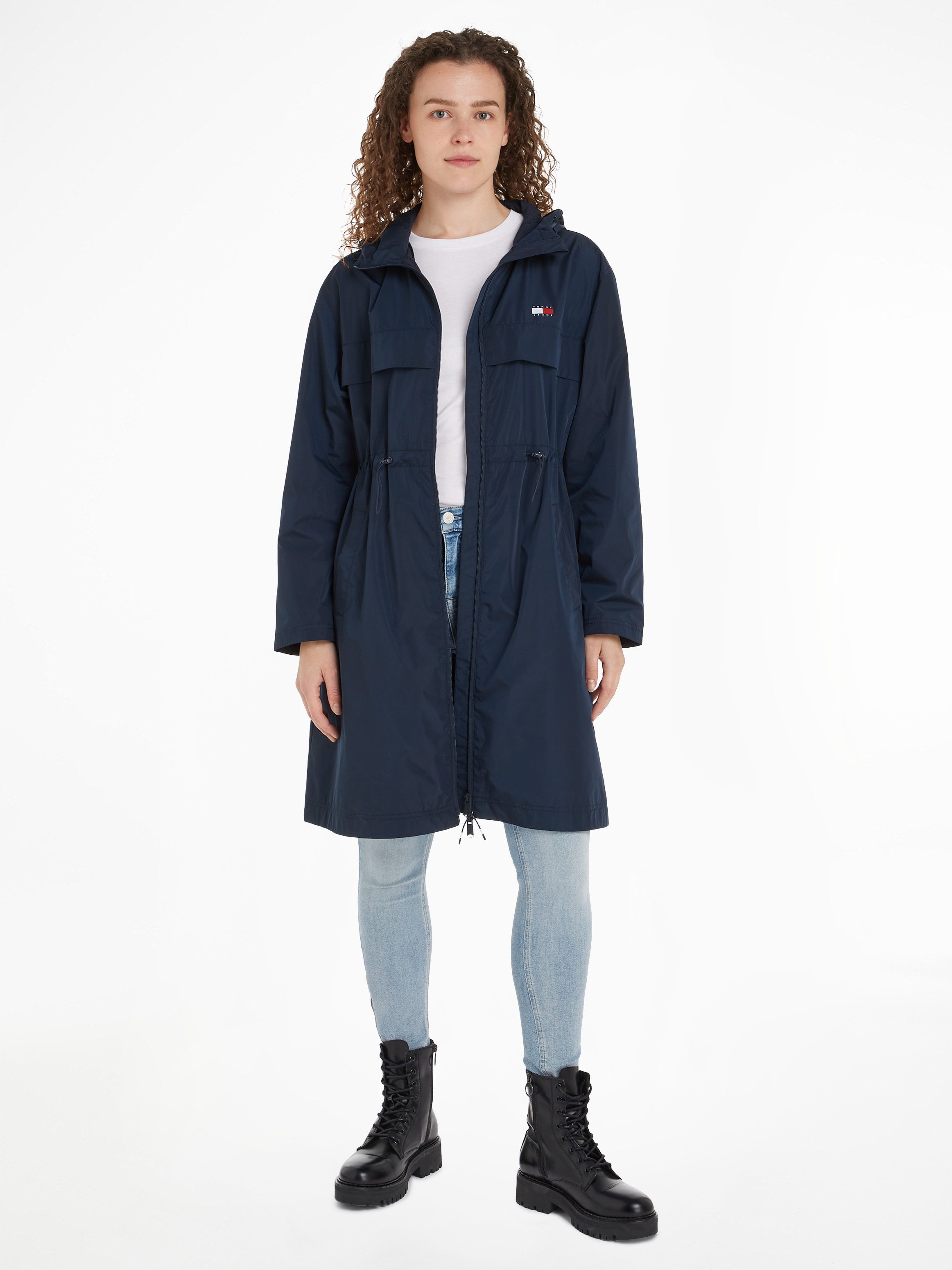 Tommy Jeans Windbreaker TJW CHICAGO WAISTED COAT EXT mit Tommy Jeans Markenlabel