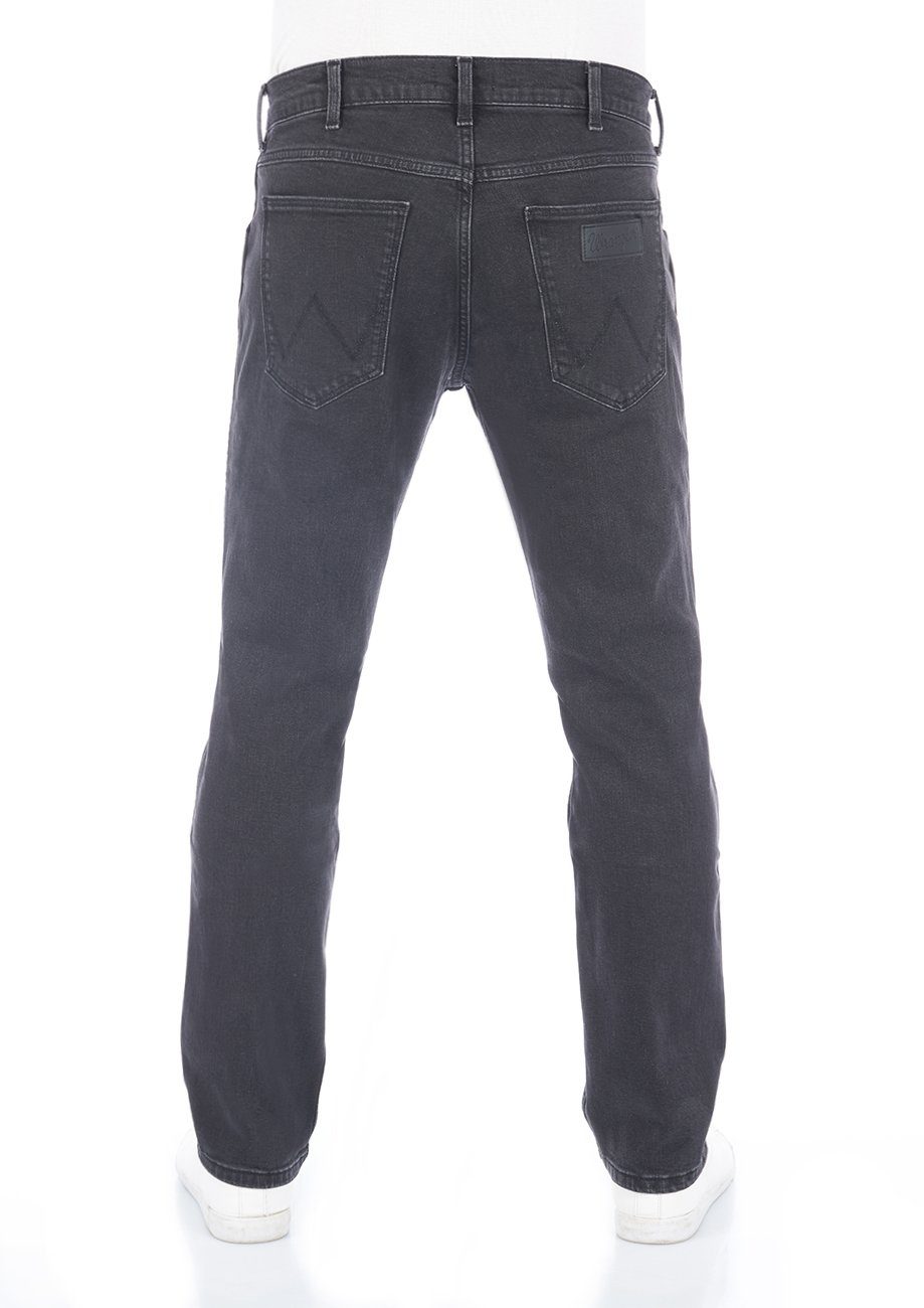 Hose Black Out Denim (WSS3HT62D) Greensboro Regular Wrangler Stretch Herren Jeanshose Fit Straight-Jeans mit