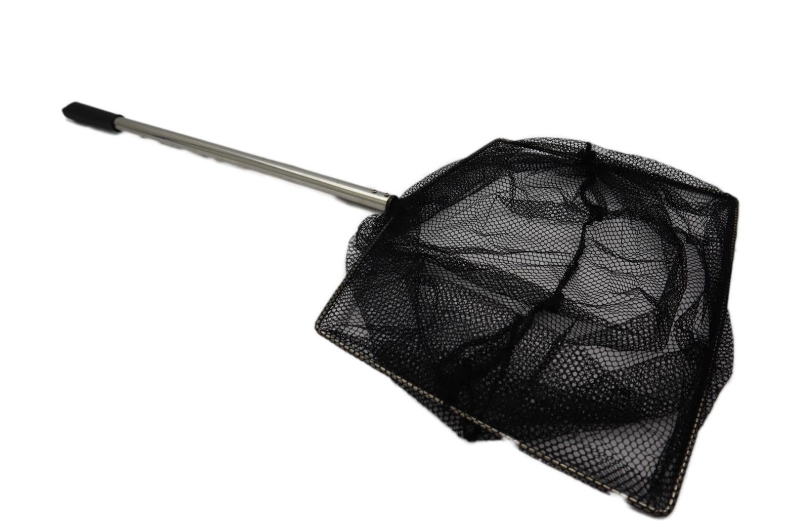 Kescher Teichkescher Schwarz 40x28 cm kurzer Stil
