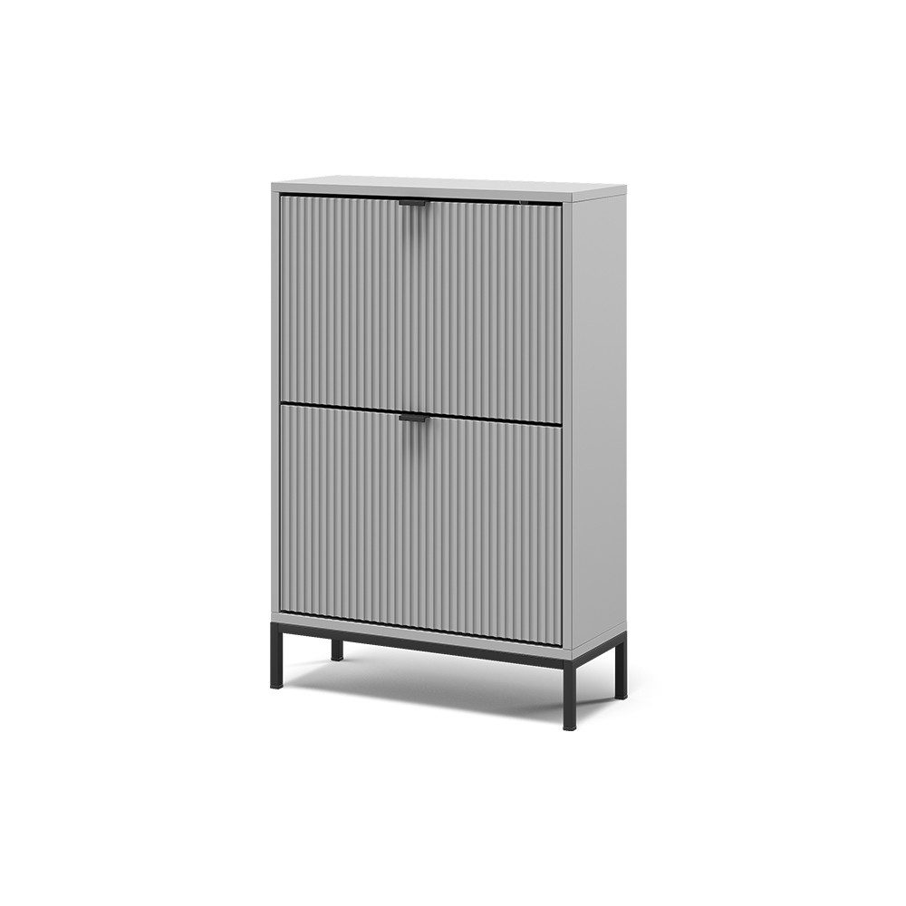 Vicco Schuhkipper Eliza, Grau, 60 x 92 cm mit 2 Klappschubladen (1 St)