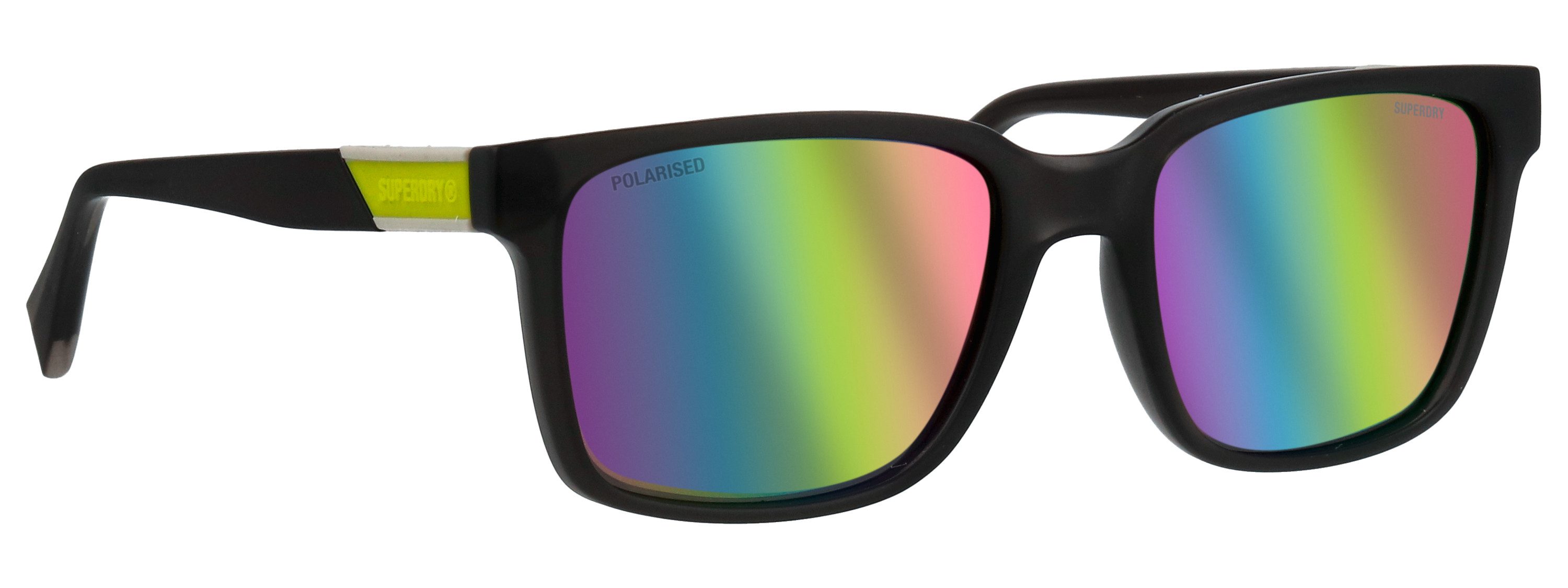Superdry Sonnenbrille Modell 996098 Form Karree/Eckig, Logoschriftzug auf Bügel, Injectionfassung