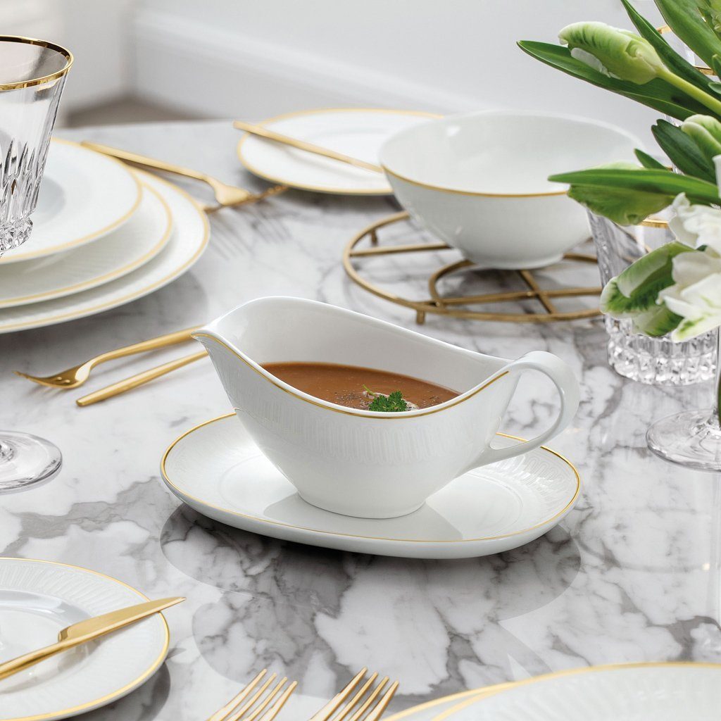 Villeroy & Boch Signature Sauciere Château Septfontaines Sauciere-Oberteil, Porzellan, (1-tlg), Premium Bone Porcelain, 1 Stck, spülmaschinenfest, Made in Germany