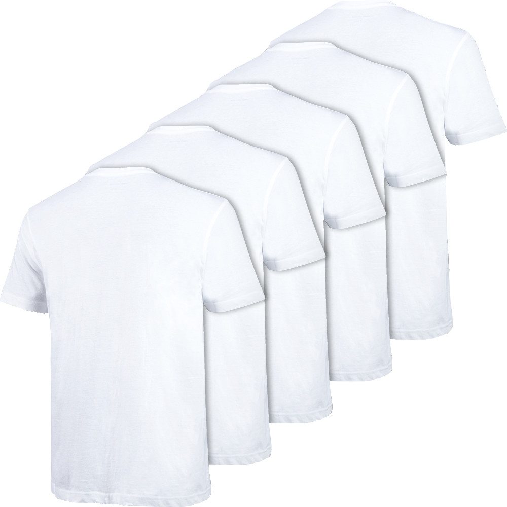 Otto Kern T-Shirt (5er-Pack) Kurzarmshirt aus hochwertiger, reiner Baumwolle