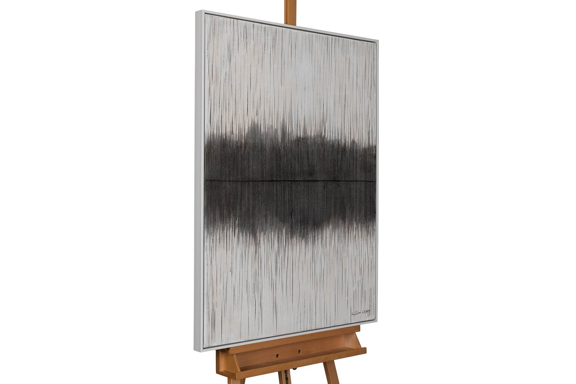 KUNSTLOFT Gemälde Cloudsplash 75x100 cm, Leinwandbild 100% HANDGEMALT Wandbild Wohnzimmer