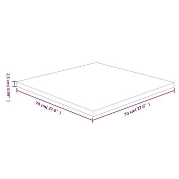furnicato Tischplatte Quadratisch Hellbraun 70x70x2,5cm Behandelte Eiche (1 St)