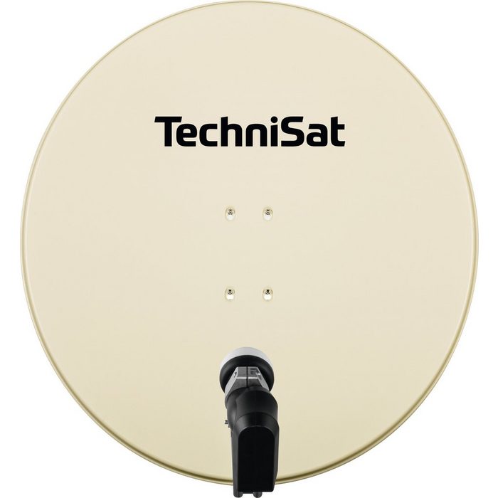 TechniSat SATMAN 850 PLUS mit 40 mm Quattro-LNB SAT-Antenne (85 00 cm Aluminium (pulverbeschichtet) Satellitenschüssel mit LNB)
