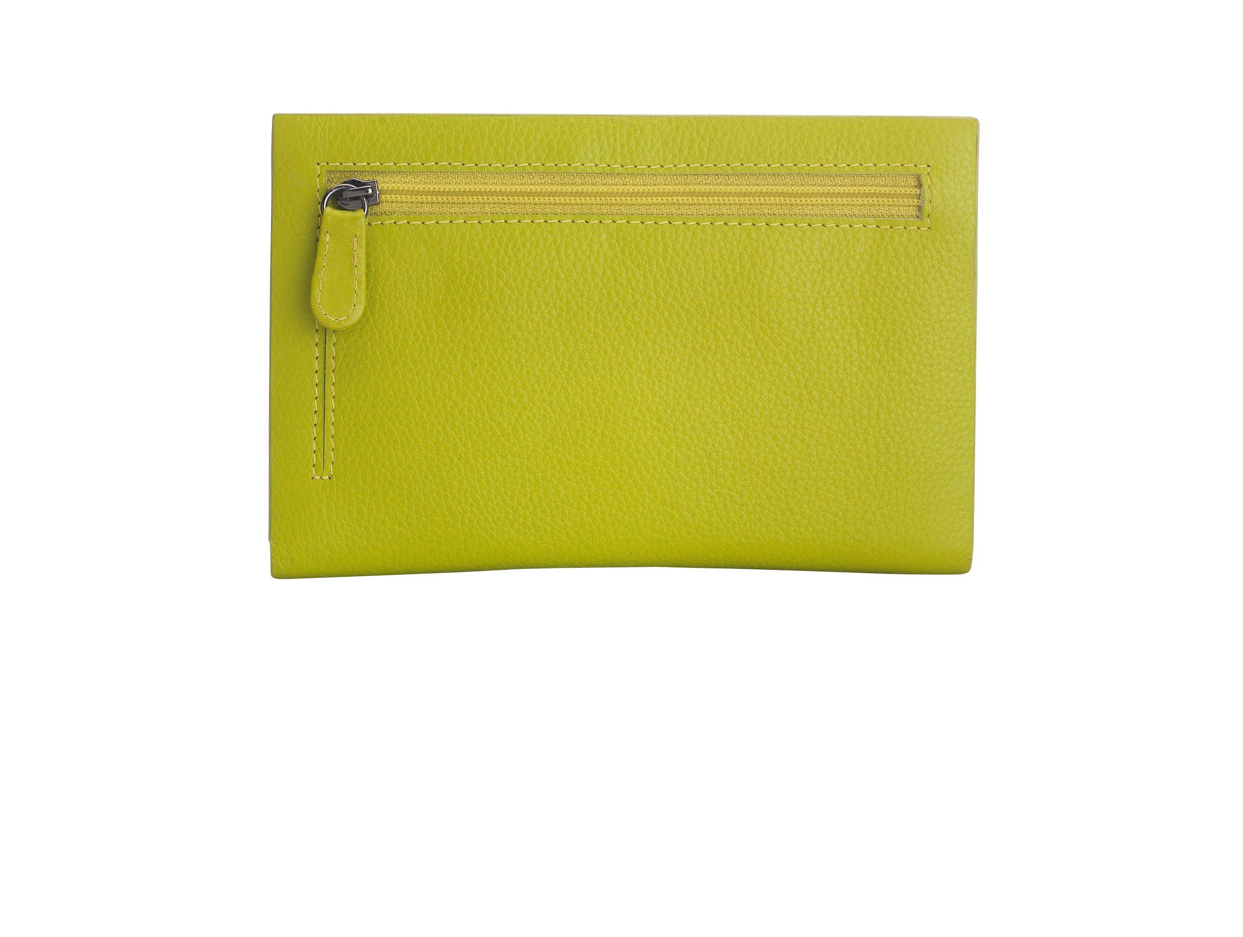 Josephine Osthoff Brieftasche Hamburg Geldbörse flach limone