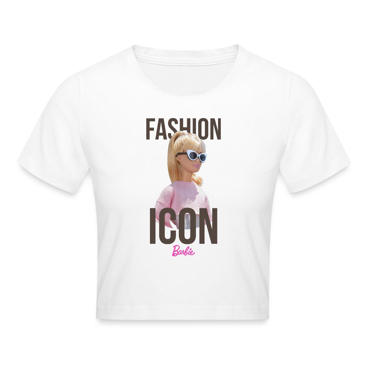 T-Shirt Barbie Fashion Icon Crop Top