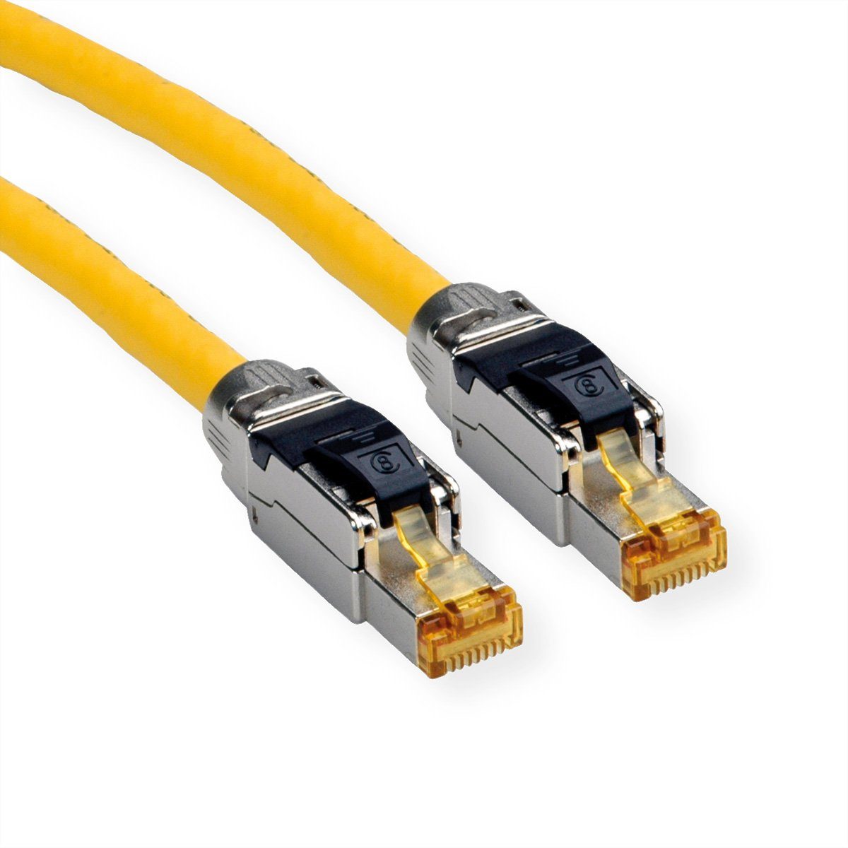 ROLINE S/FTP-(PiMF) Patchkabel Cat.8 (Class I) LAN-Kabel, RJ-45 Männlich (Stecker), RJ-45 Männlich (Stecker) (100.0 cm), LSOH, PoE, Massivdraht