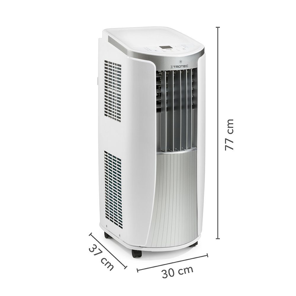 TROTEC 3-in-1-Klimagerät PAC 2010 E, mobile Klimaanlage 2,1 kW Kühlleistung  Kühlung Ventilation Entfeuchtung