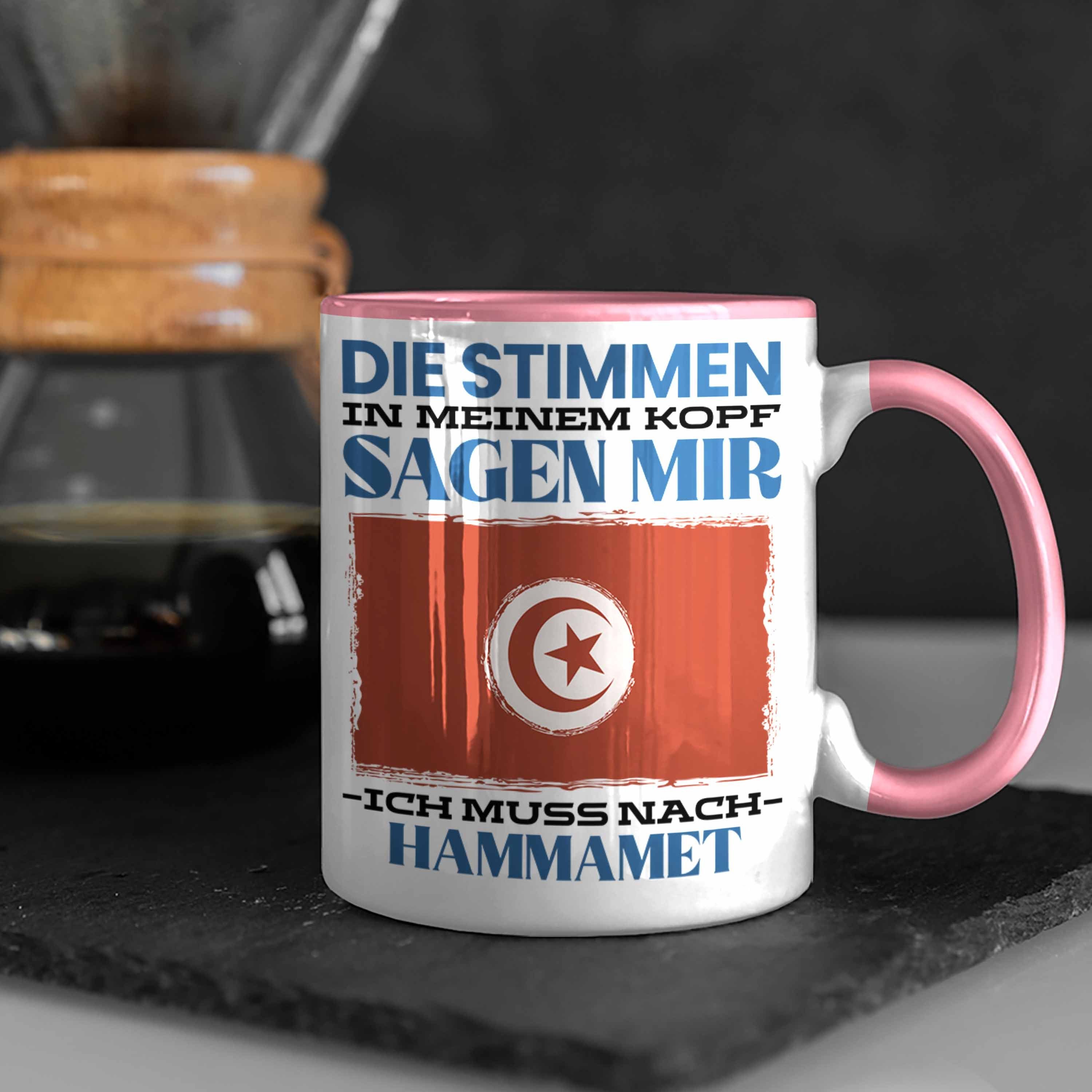 Rosa Spruch Geschenkidee Tasse Tasse Geschenk Trendation Urlaub Tunesien Hammamet Heimat