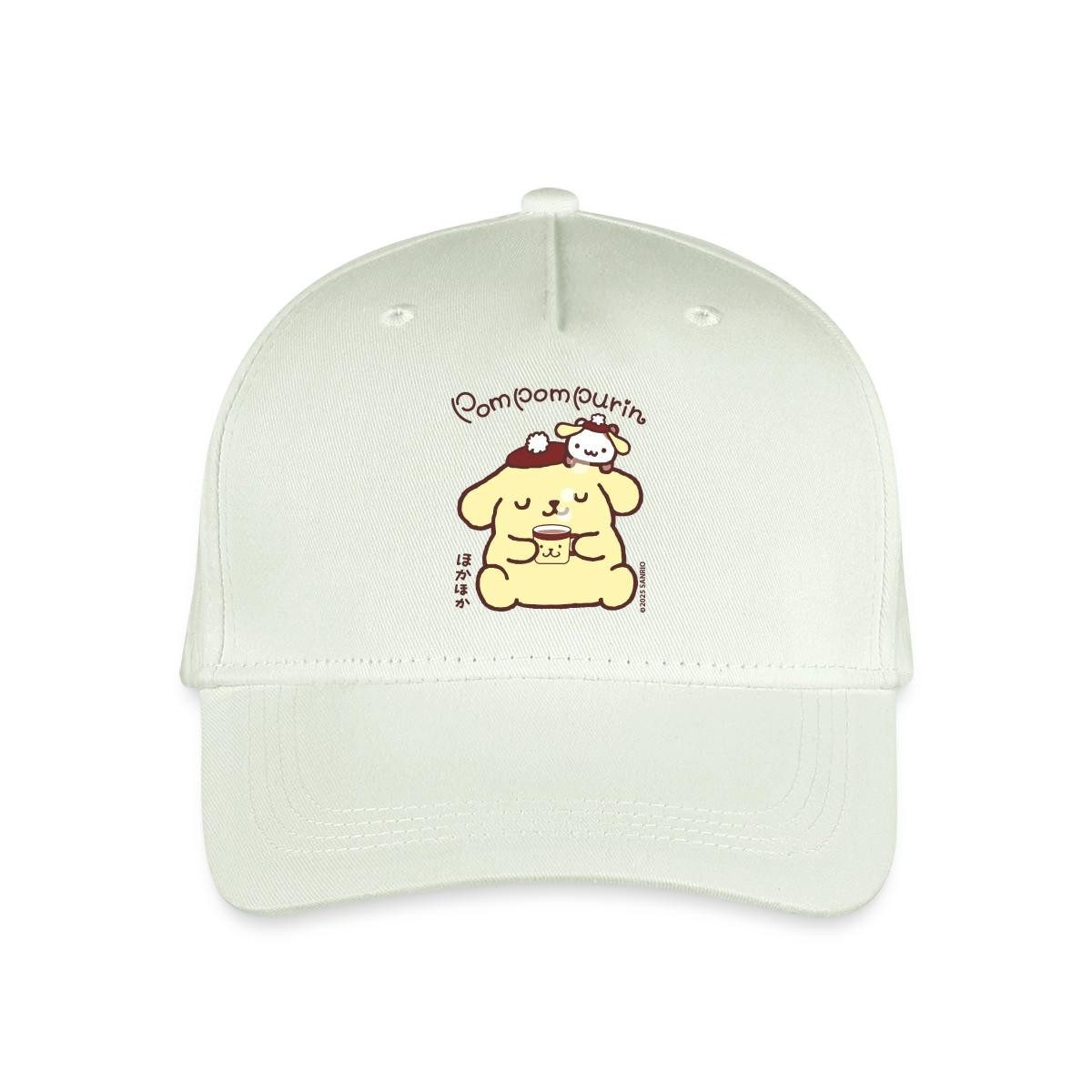 Spreadshirt Baseball Cap Pompompurin Trinkt Kaffee Mit Muffin Kinder Bio Basecap (1-St)