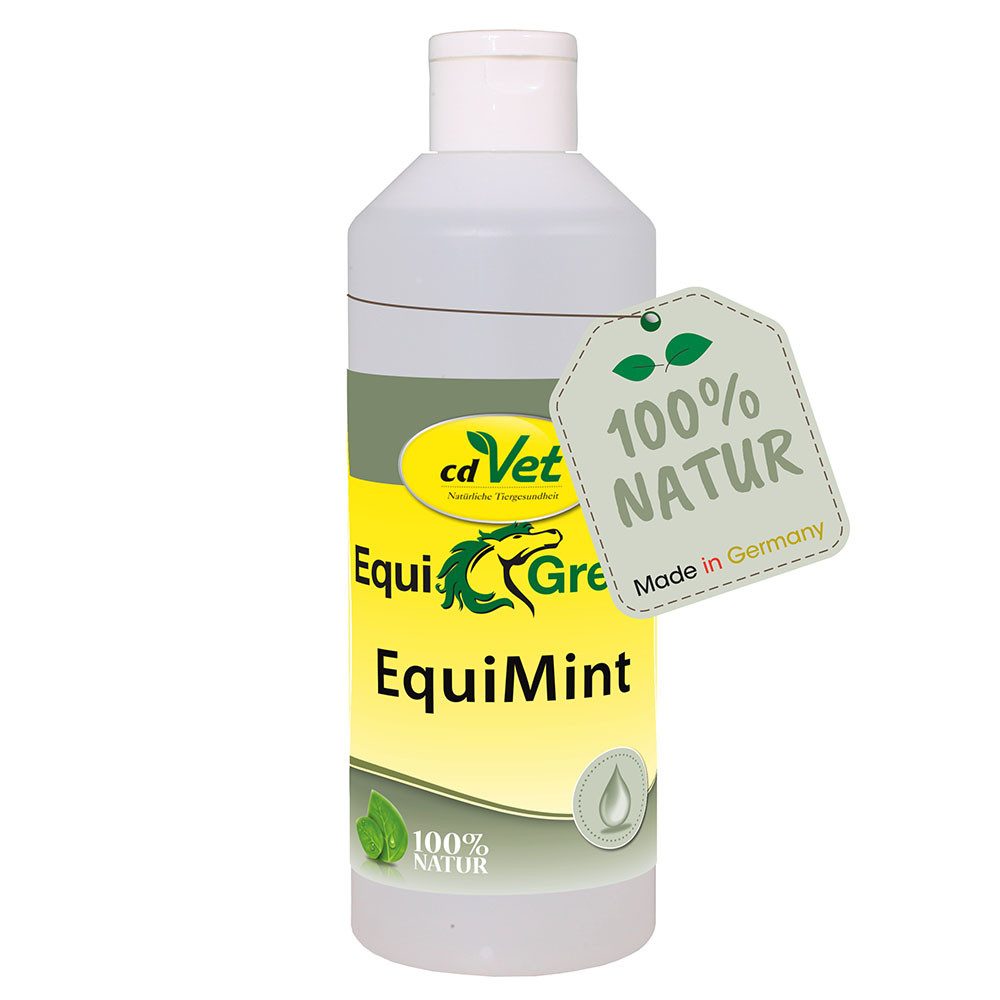 cdVet Tier-Hautpflegemittel EquiGreen EquiMint, 500 ml, Pflegemittel für die Förderung der Hautdurchblutung