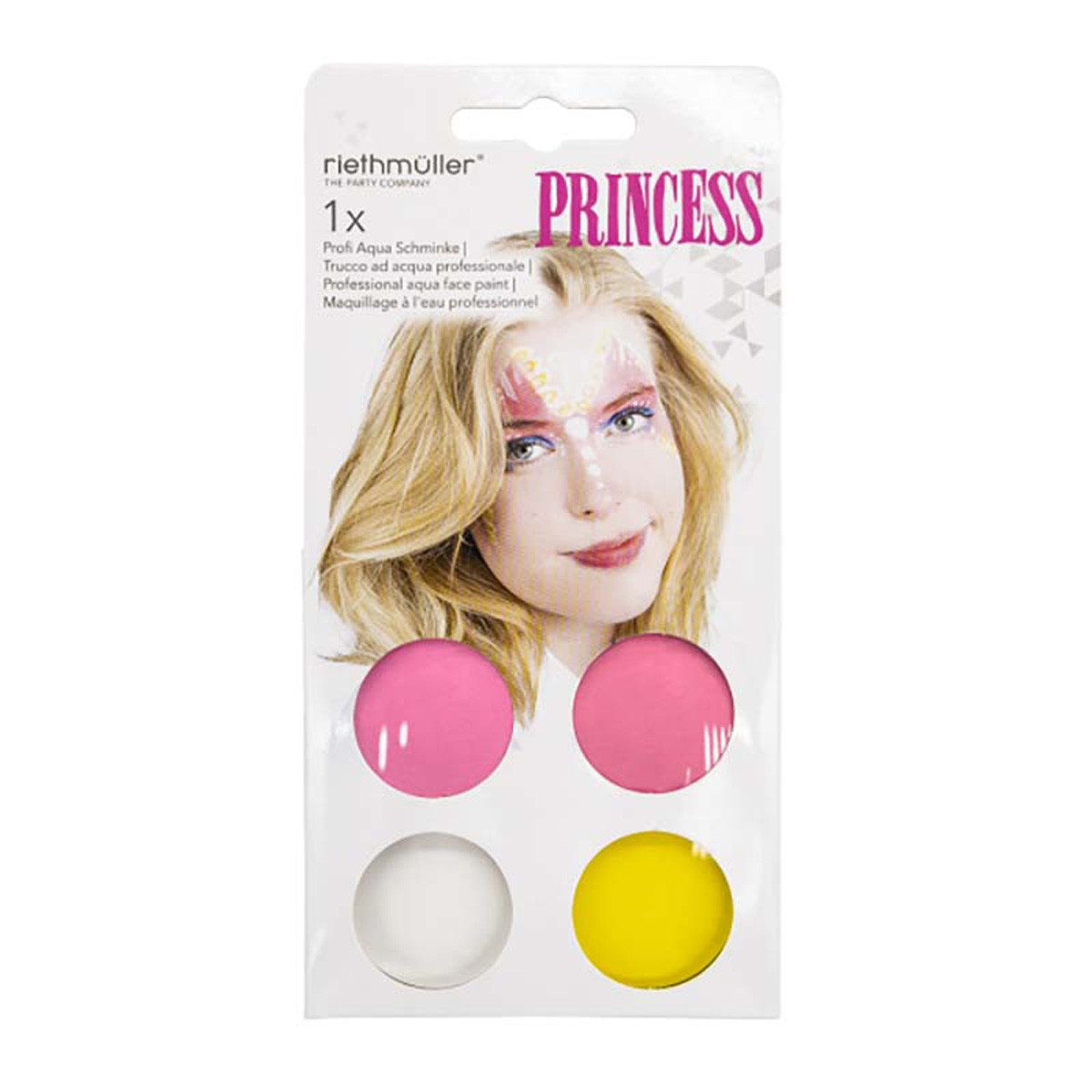 Amscan Theaterschminke MakeUp Set Aqua Prinzessin Fee