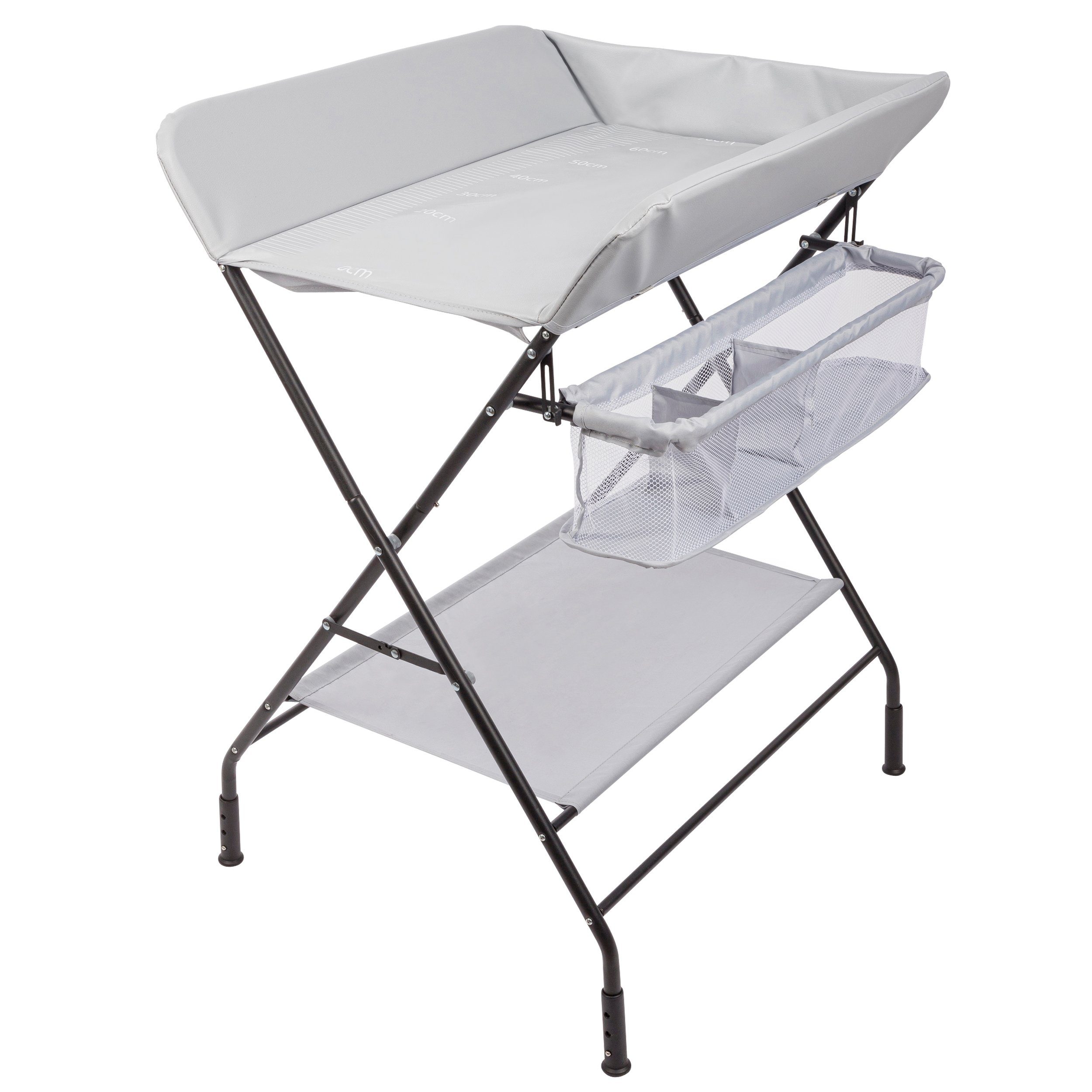 ONVAYA Bade- und Wickelkombination Wickeltisch klappbar, Wickelkommode mit Auflage