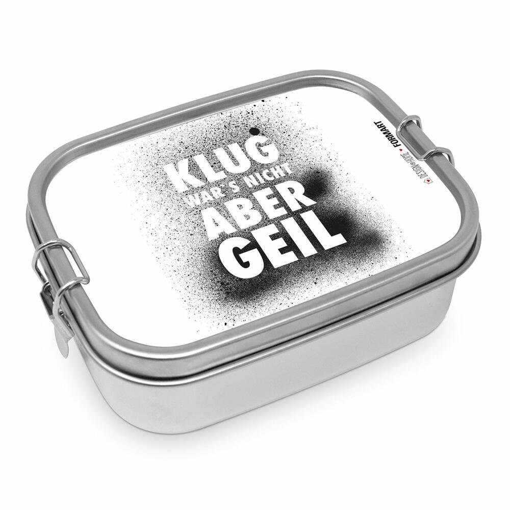 PPD Lunchbox Klug wars nicht Steel 900 ml, Edelstahl