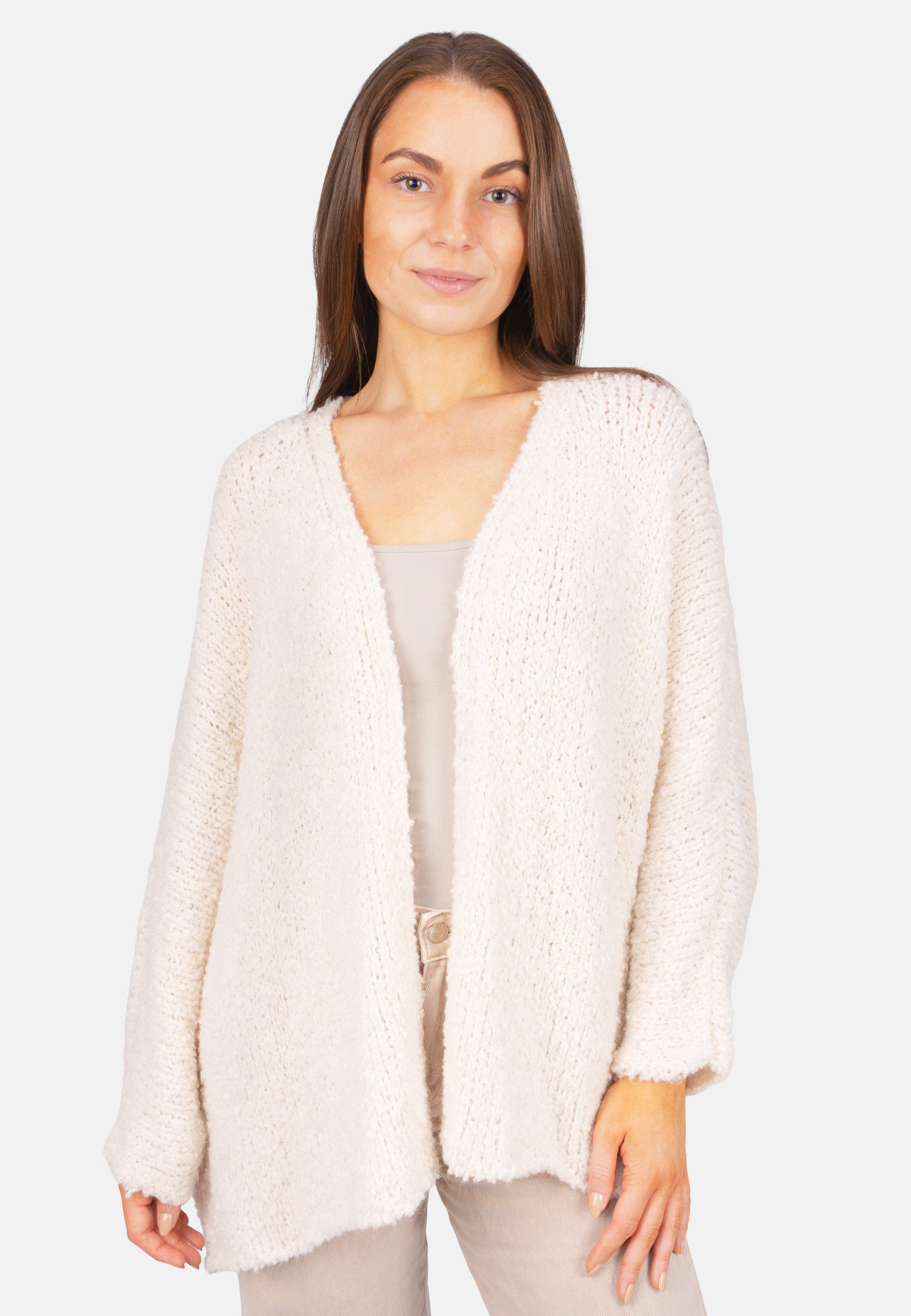 Seasons of April Cardigan ROBIN (1-tlg) Damen Cardigan Strickjacke Oversize ohne Verschluss