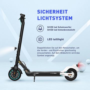 HITWAY E-Scooter 8.5Zoll M5 Elektroscooter mit zulassung/ABE,APP, 19 km/h, VollReifen, 19,00 km/h, Ladegerät/ Tasche/für Damen und Herren