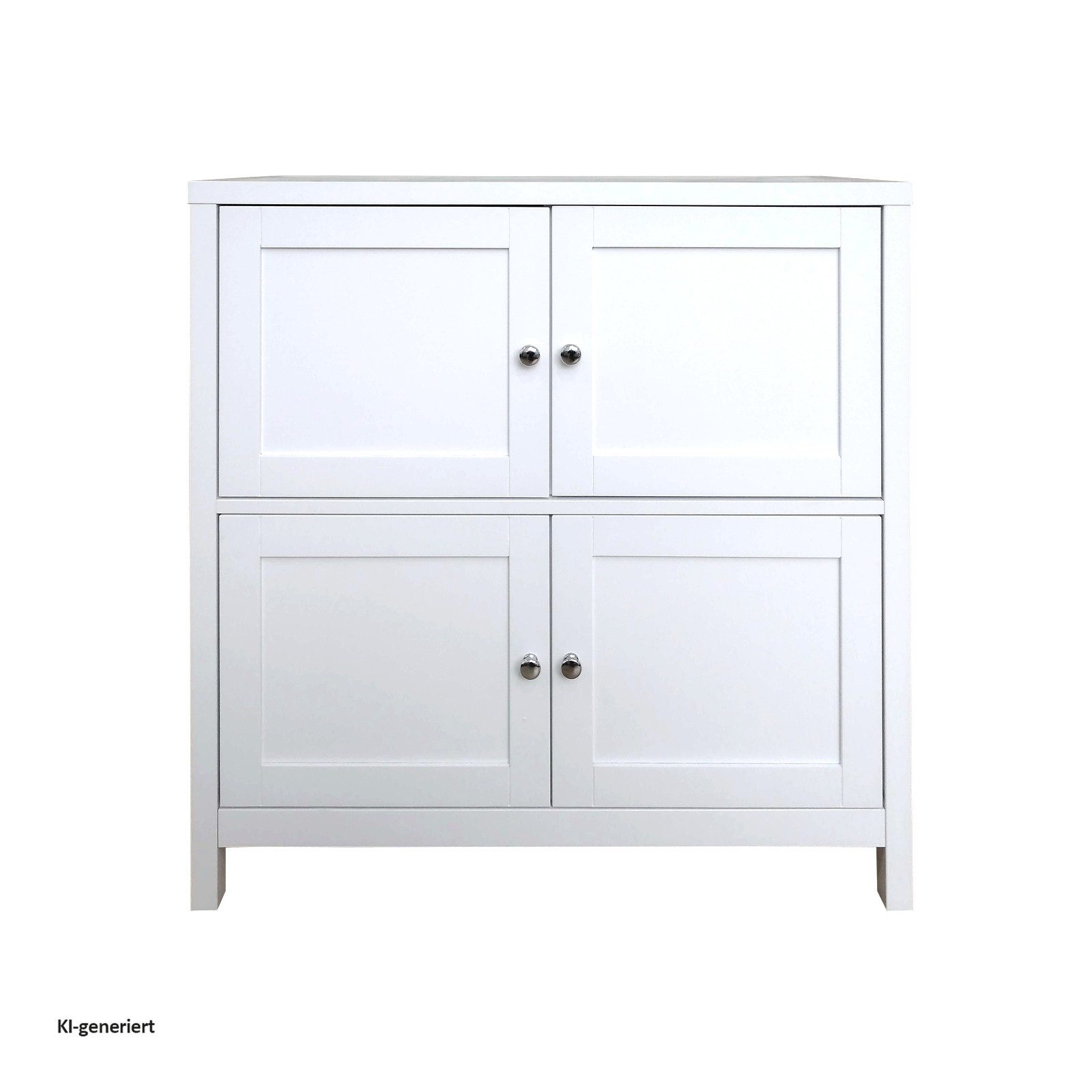 HTI-Living Kommode Kommode Hayet Weiß (Stück, 1 St., 1 Kommode), Sideboard 4 Fächer