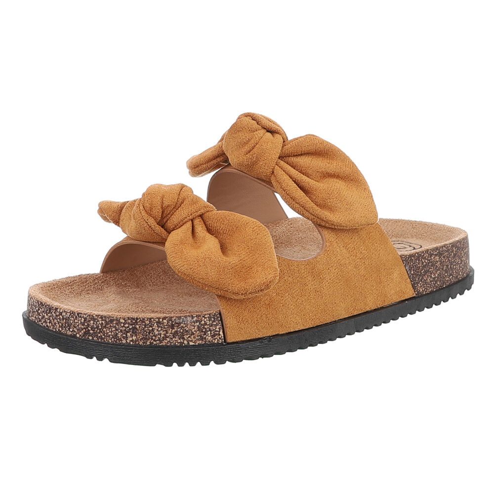 Ital-Design Bequeme Damen-Sandalen mit Bändern für den Sommer Pantolette (8 günstig online kaufen