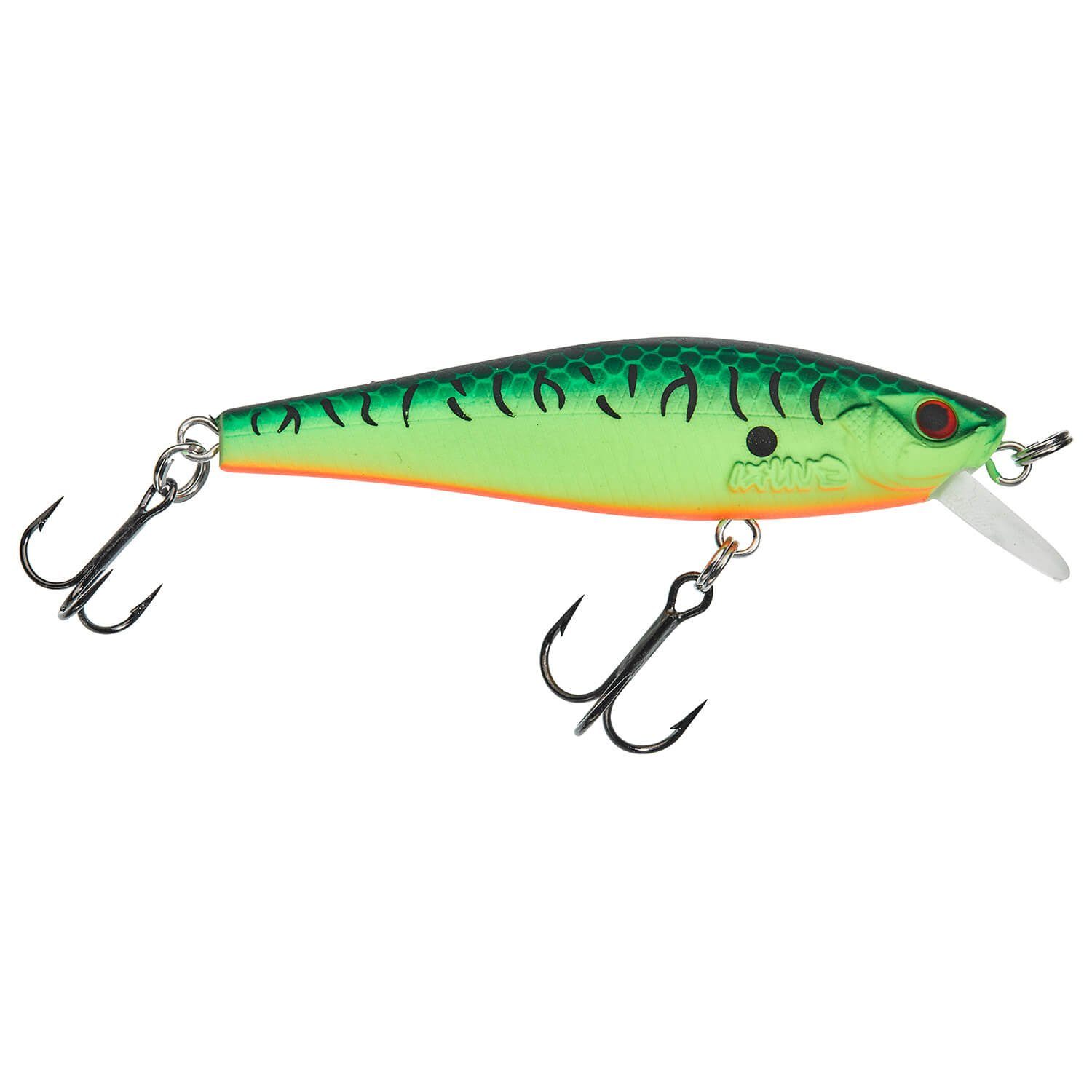 Gunki Fishing Kunstköder Gunki 65SP Twitchbait Mat Tiger Fire Wobbler, Gamera (1-St)