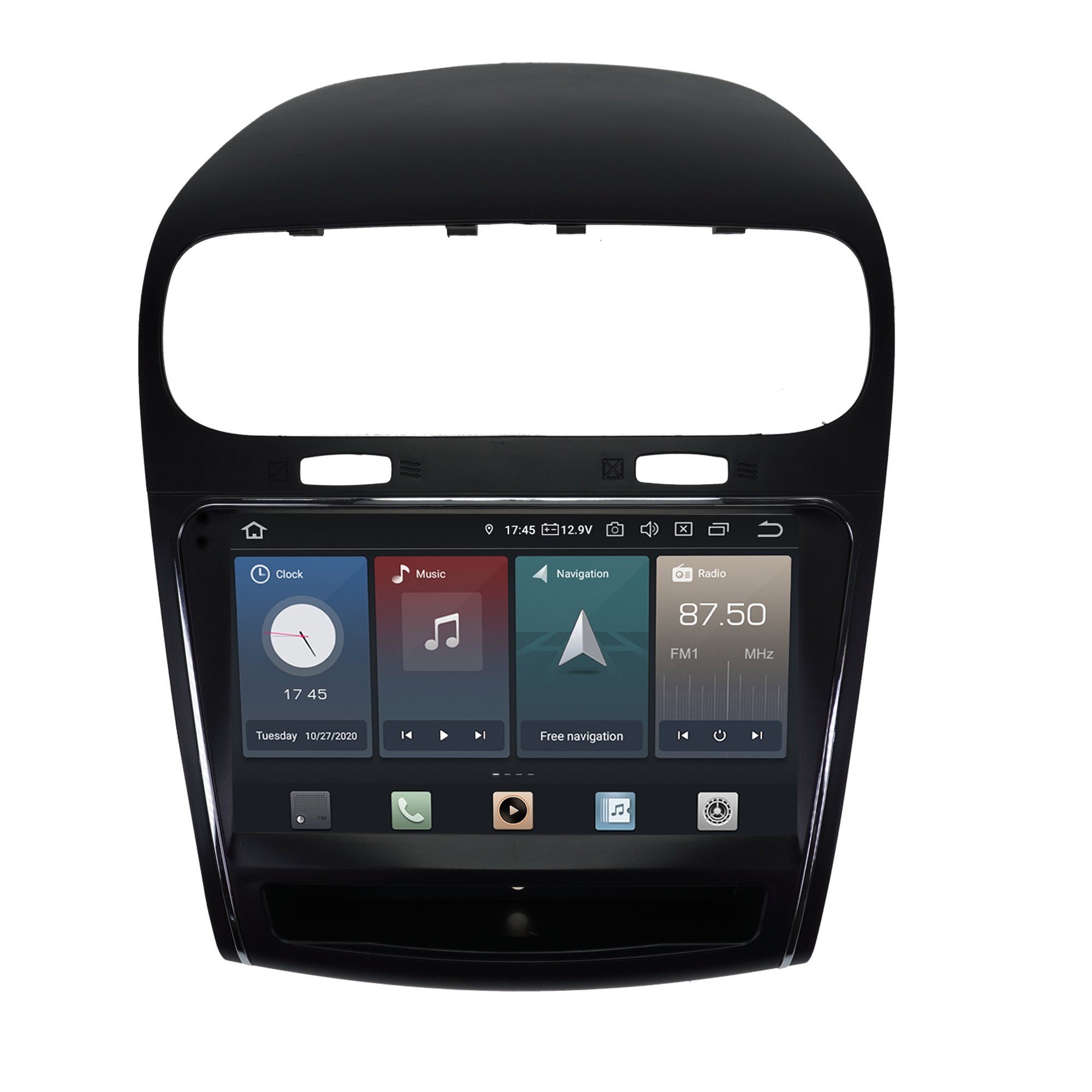 TAFFIO Für Fiat Freemont Dodge Journey 9" Touch Android Autoradio GPS Carplay Einbau-Navigationsgerät