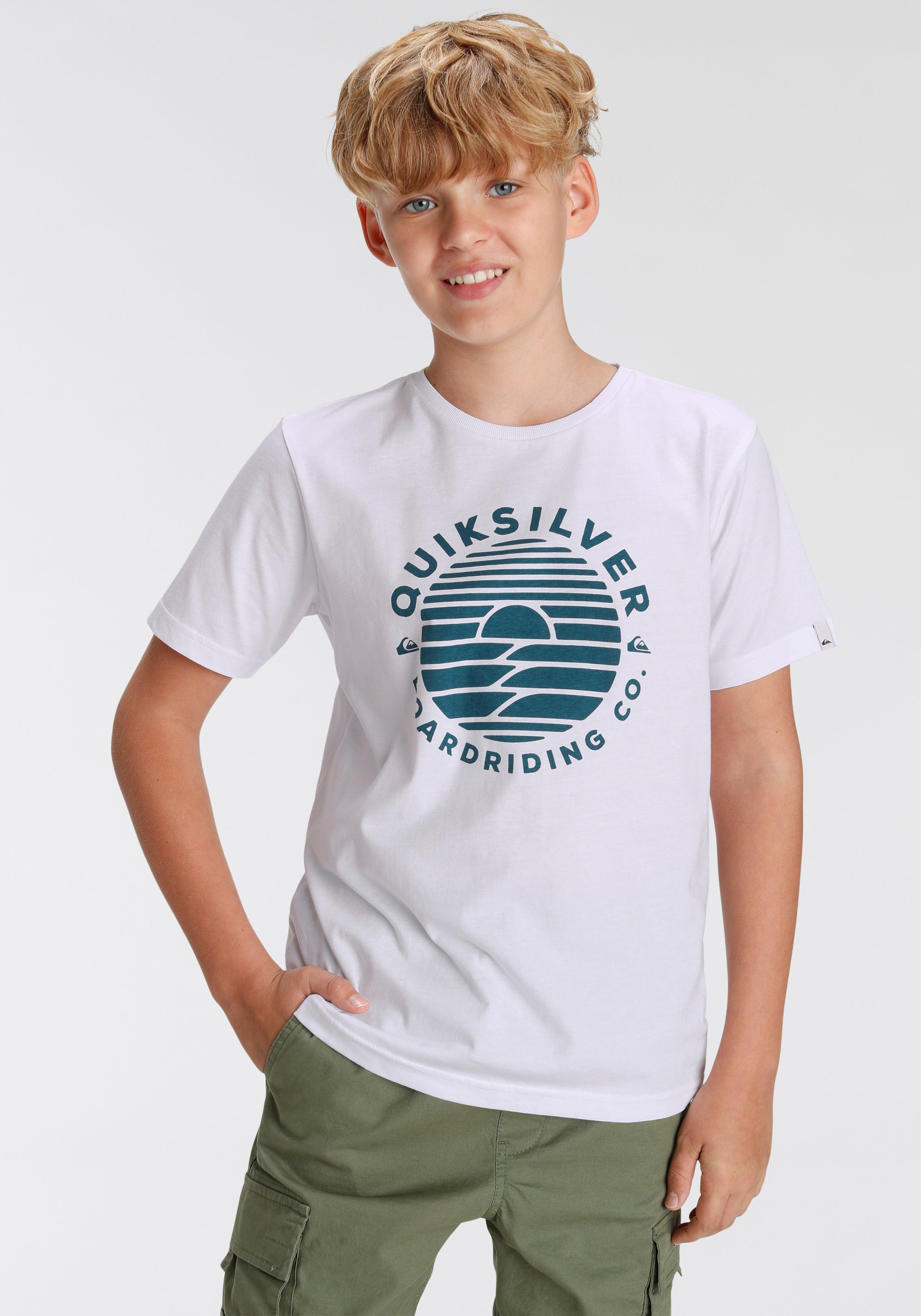 Doppelpack 2-tlg) Logodruck Jungen Quiksilver T-Shirt (Packung, mit