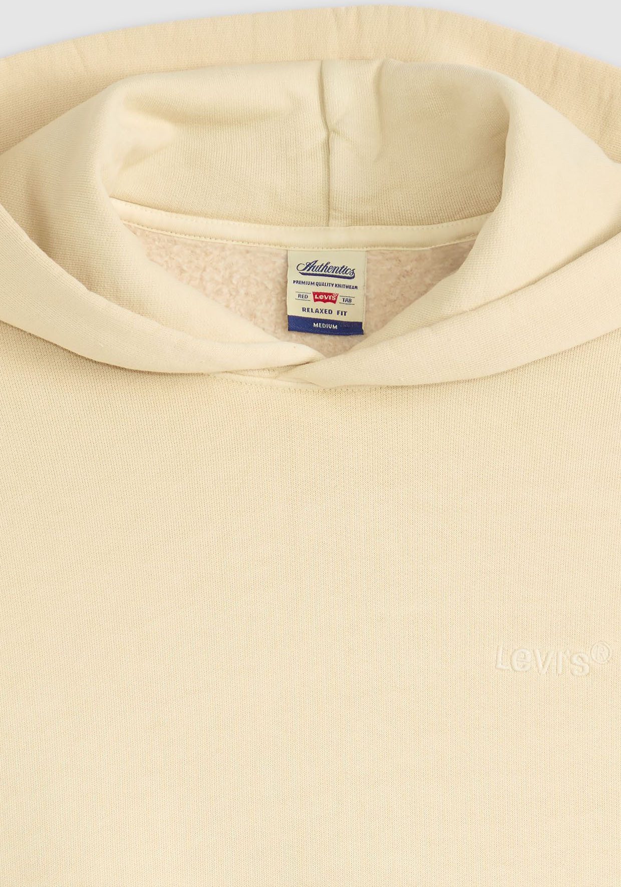 Levi's® Hoodie THE AUTHENTIC HOODIE mit kleiner Ton-in-Ton Logostickerei auf der Brust