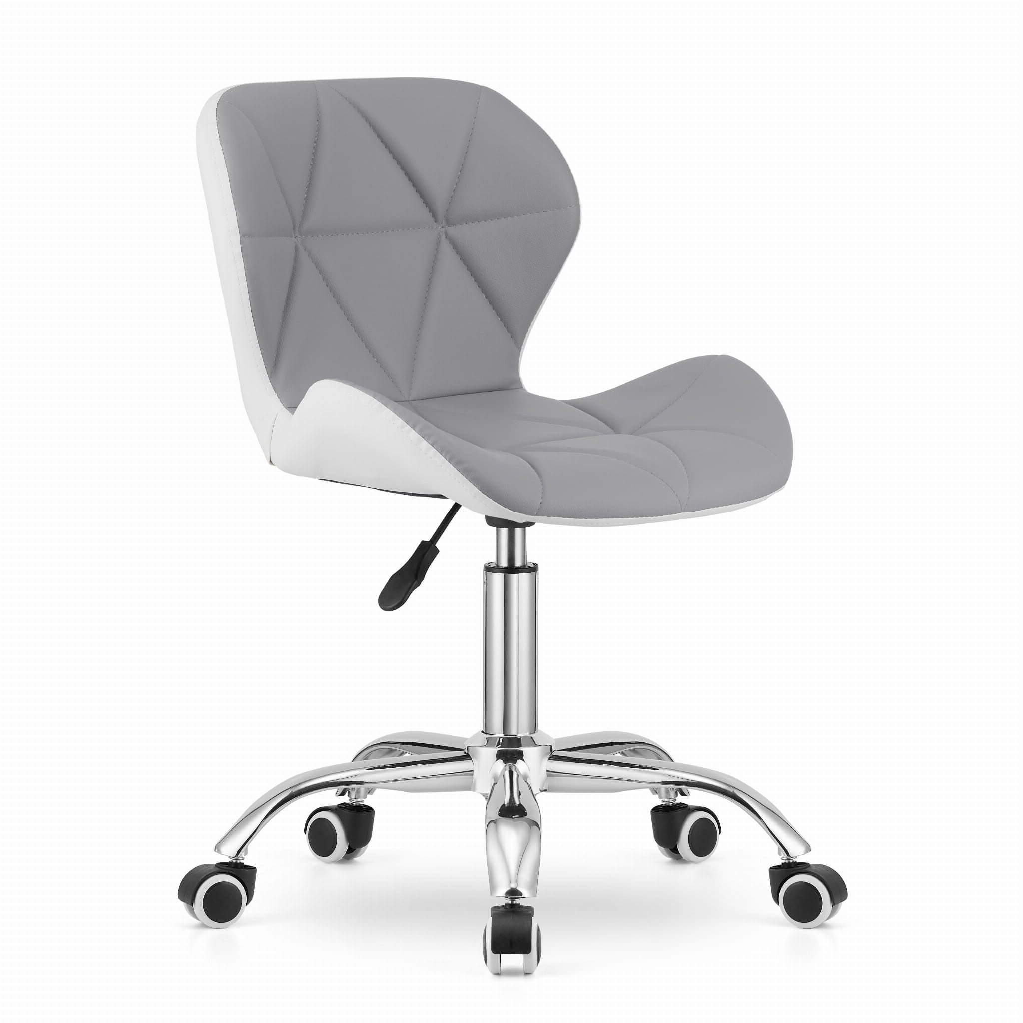 Bürostuhl Drehstuhl grau-weiß – perfekt fürs Büro, modern und pflegeleicht