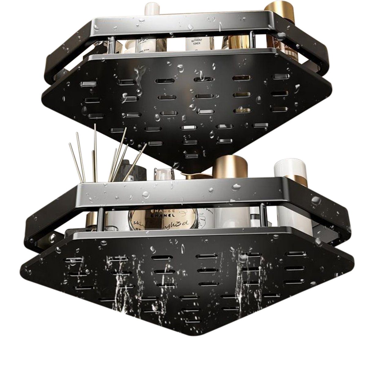 BYSURE Duschablage, 2-tlg., Doppelschicht Selbstklebende Duschregal günstig online kaufen