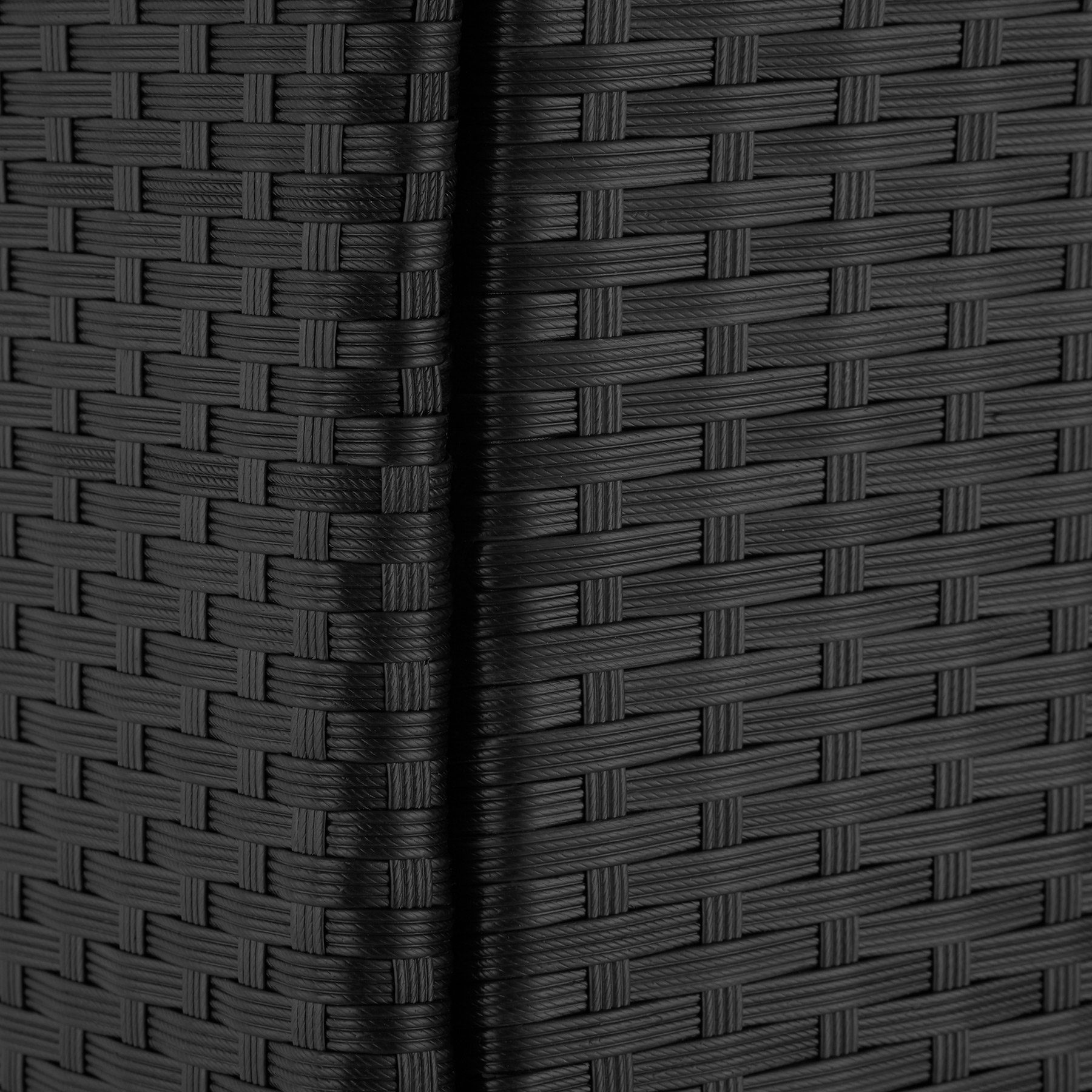 tectake Sitzgruppe | grau Lissabon, 7-tlg) schwarz-grau (Set
