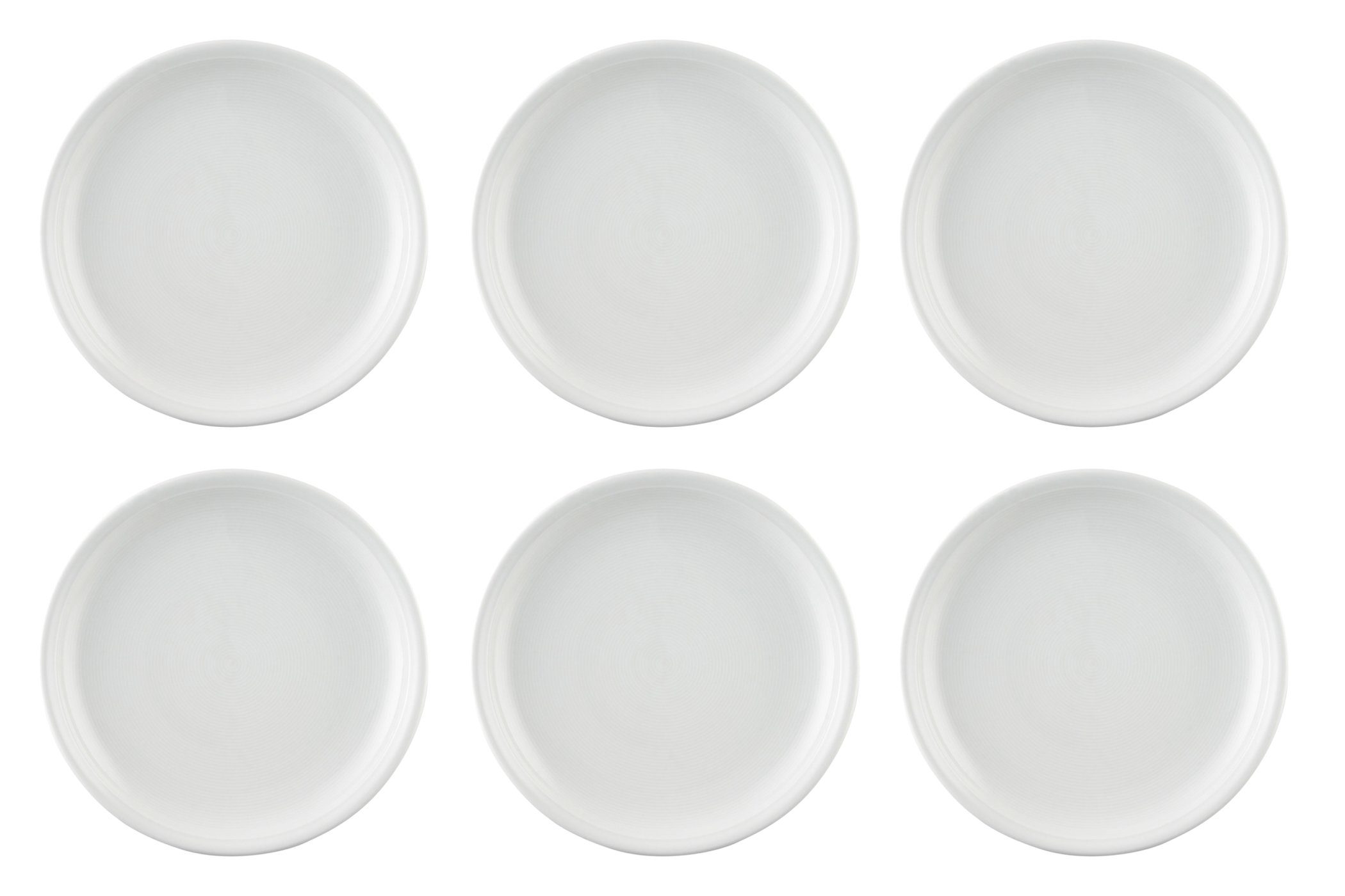 Thomas Porzellan Speiseteller Speiseteller 26 cm - TREND Weiß - 6 Stück, (6 St), Porzellan, spülmaschinenfest und mikrowellengeeignet