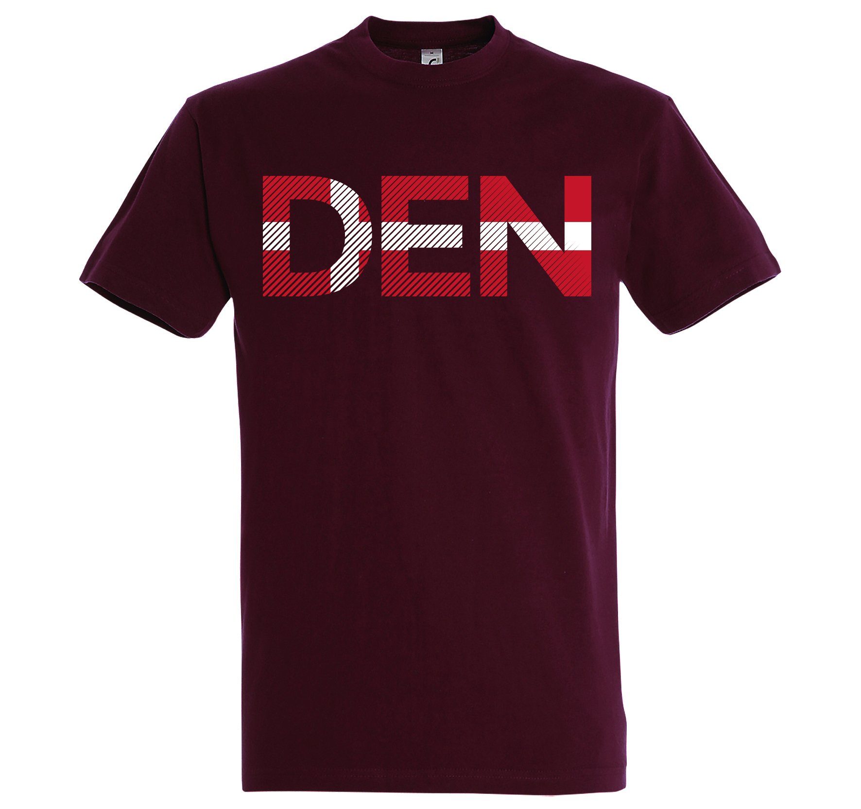 Youth Designz T-Shirt Dänemark mit Trendigem Frontdruck