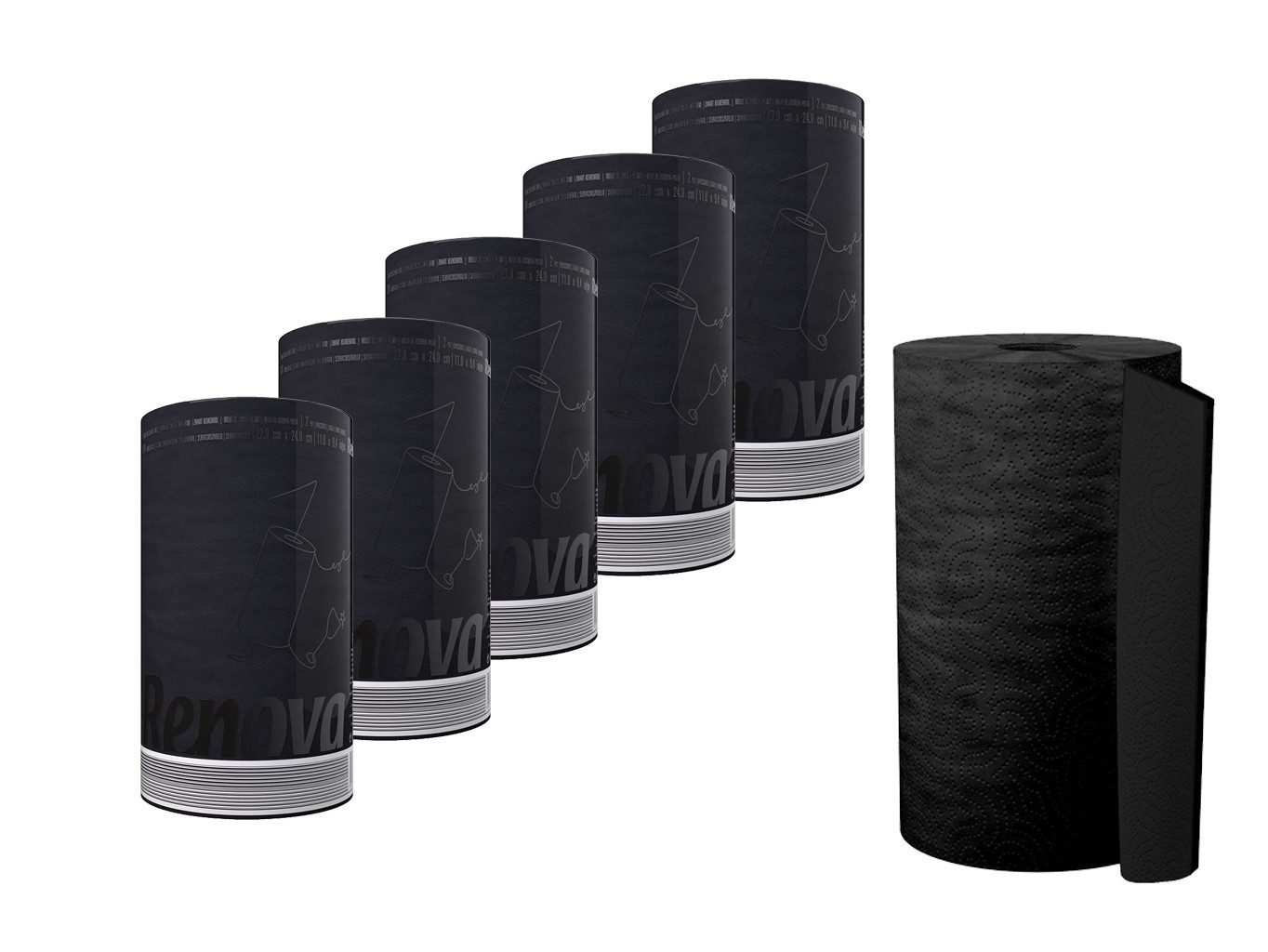 Renova Papierküchenrolle Red Label Maxi (Packung 6-St), 2-lagig, 120 Blatt