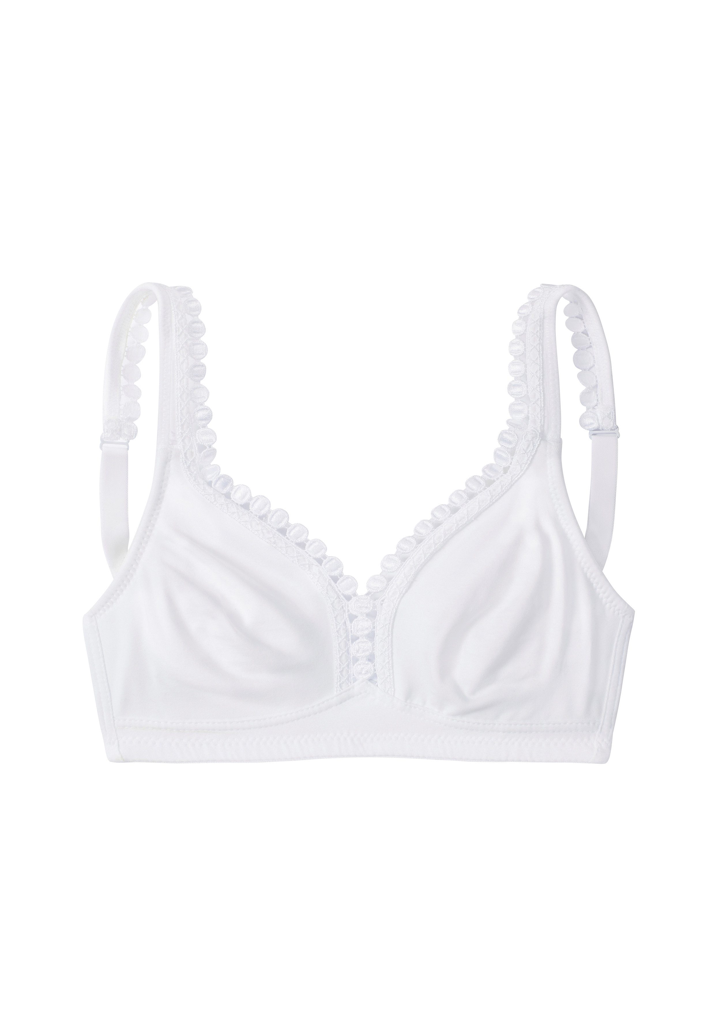 petite fleur Soft-BH (Packung, 2 Stück) ohne Bügel, Baumwoll-Qualität– auch ideal für große Größen