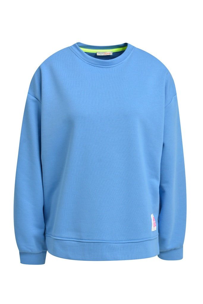 HeartKiss Strickpullover SWEATSHIRT GOOD LUCK BACK PRINT