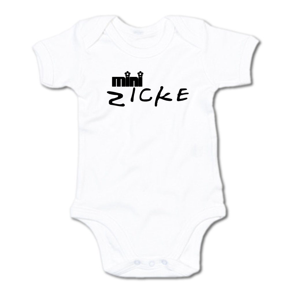 Ggraphics Kurzarmbody »Baby Body Mini Zicke« mit Spruch / Sprüche