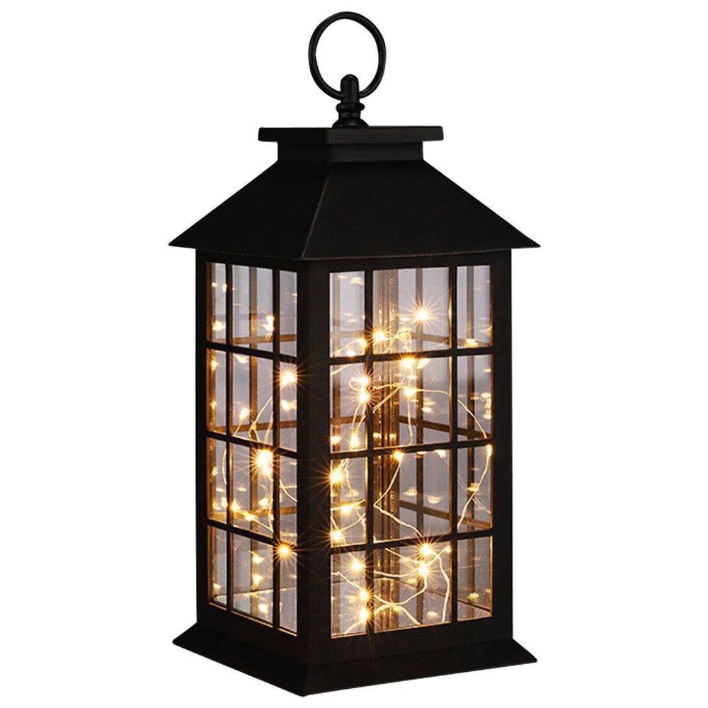 Haushalt International Dekolicht, LED-Leuchtmittel fest verbaut, Warmweiß, LED Design Hänge Steh Laterne Wohn Zimmer Tisch Lampe Deko Leuchte