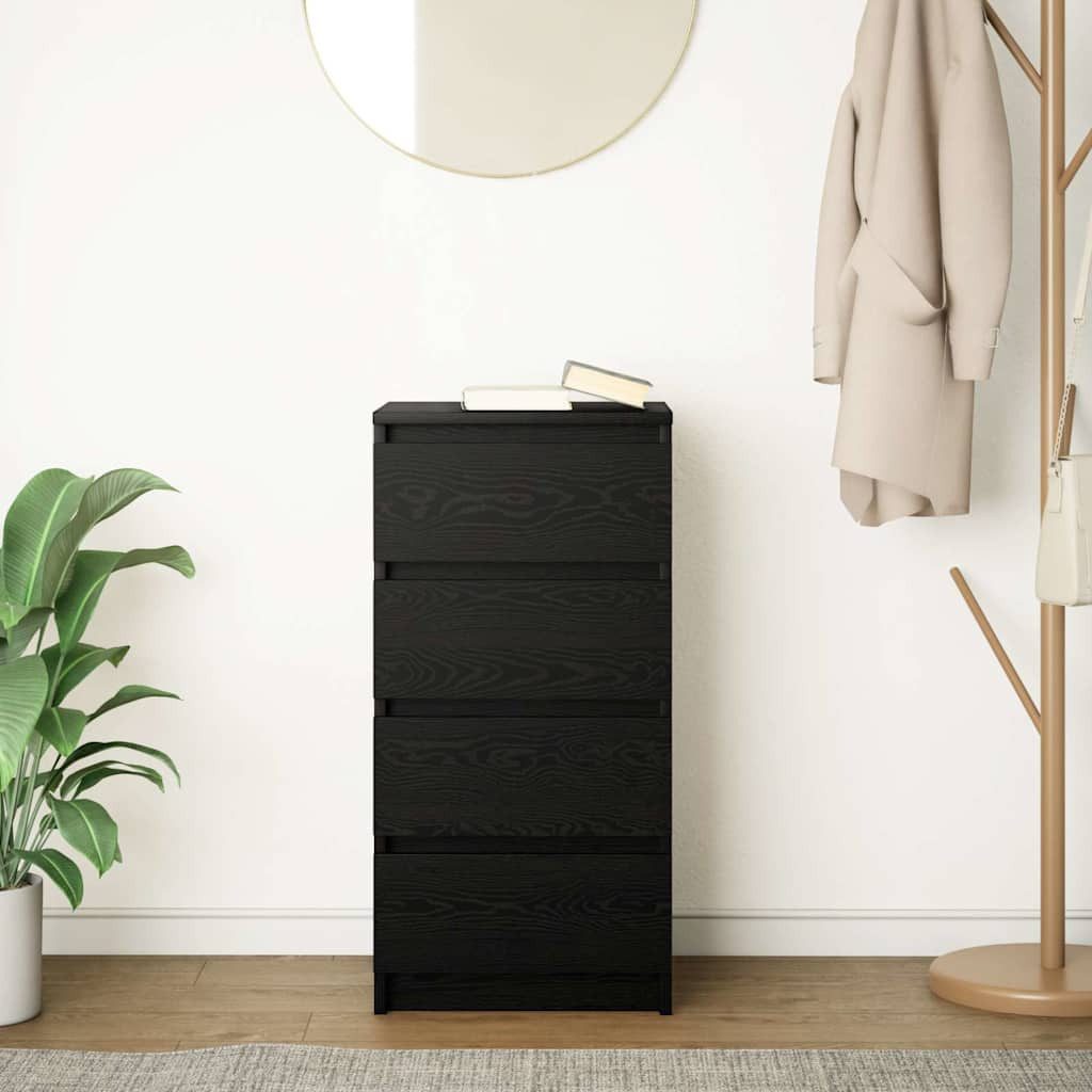 vidaXL Sideboard Sideboard Schwarz Eichen-Optik 37,5x35x76 günstig online kaufen