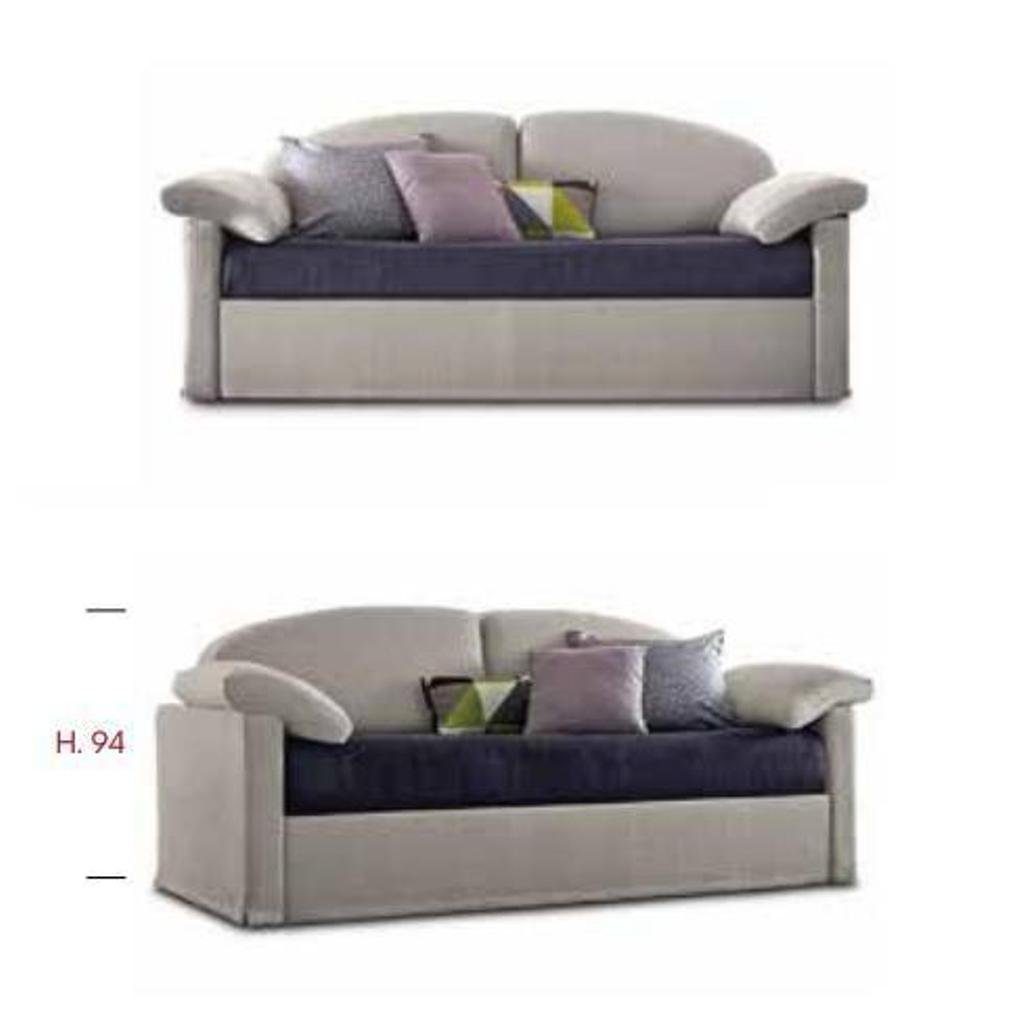 Design JVmoebel Polster Luxus 3 Couch Zweifarbig Textil Möbel 3-Sitzer, Sitzer Sofa